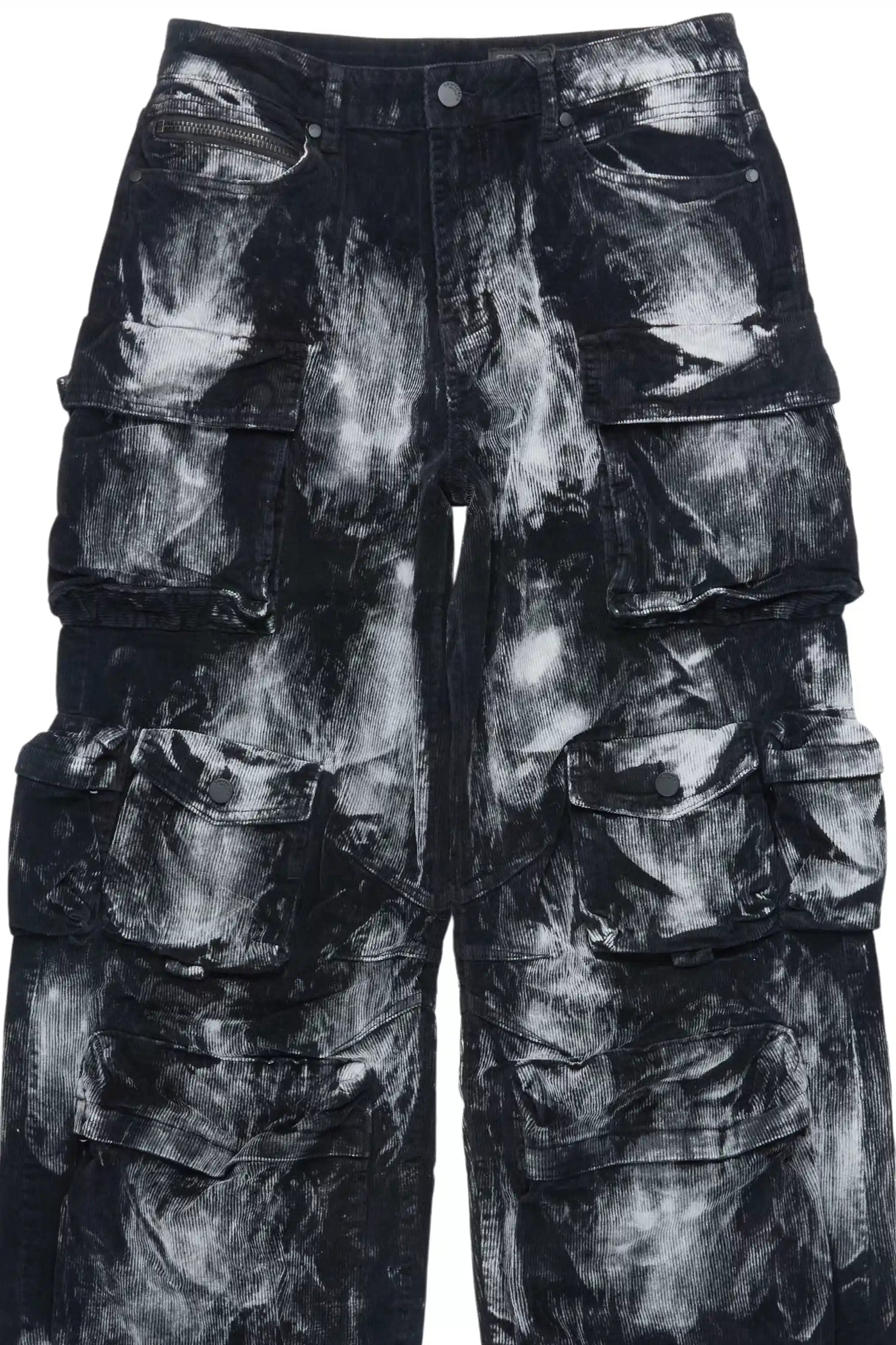 Mahesh Black Baggy Cargo Corduroy Pant