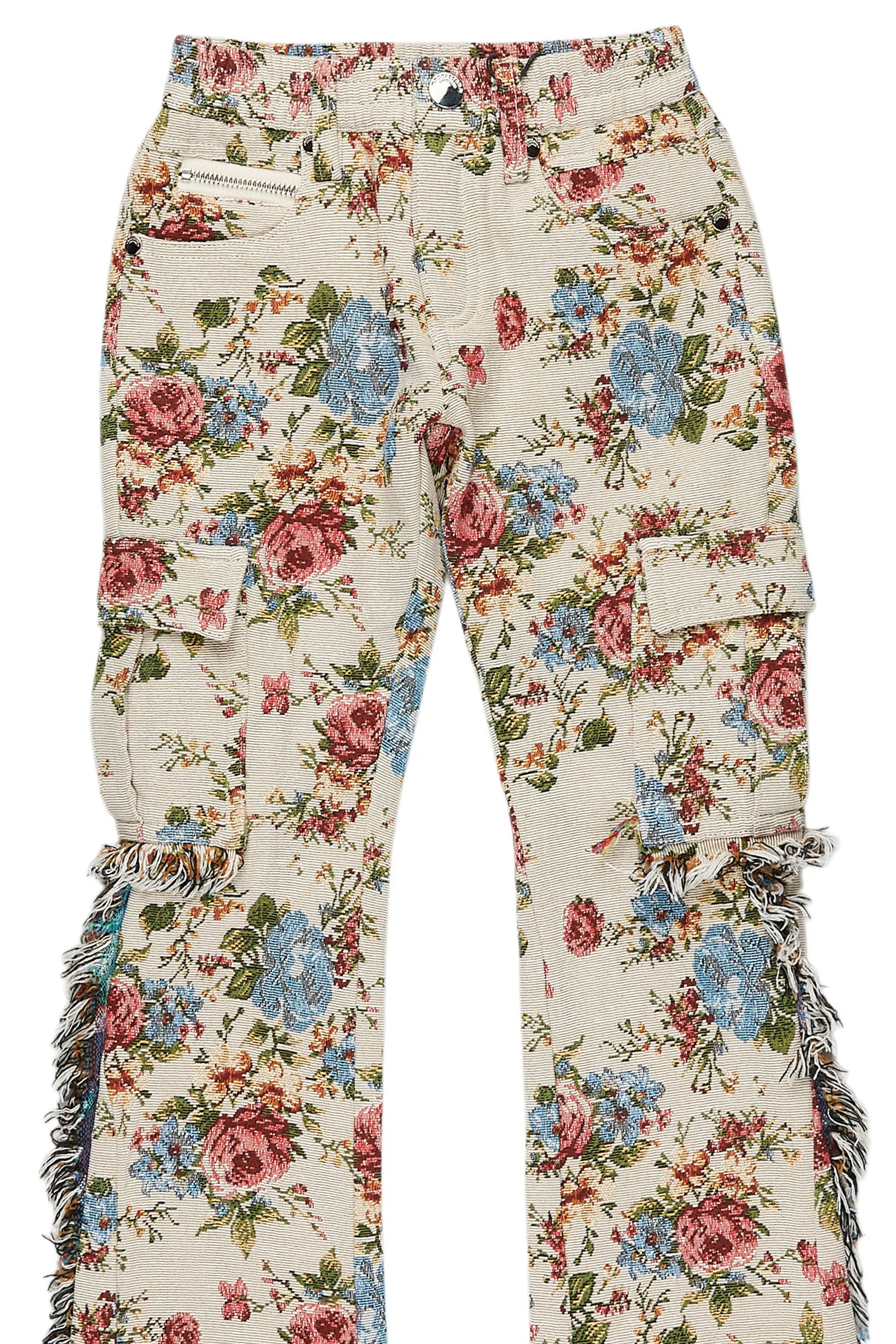 Boys Rhodes Beige/Multi Slim Flare Pants