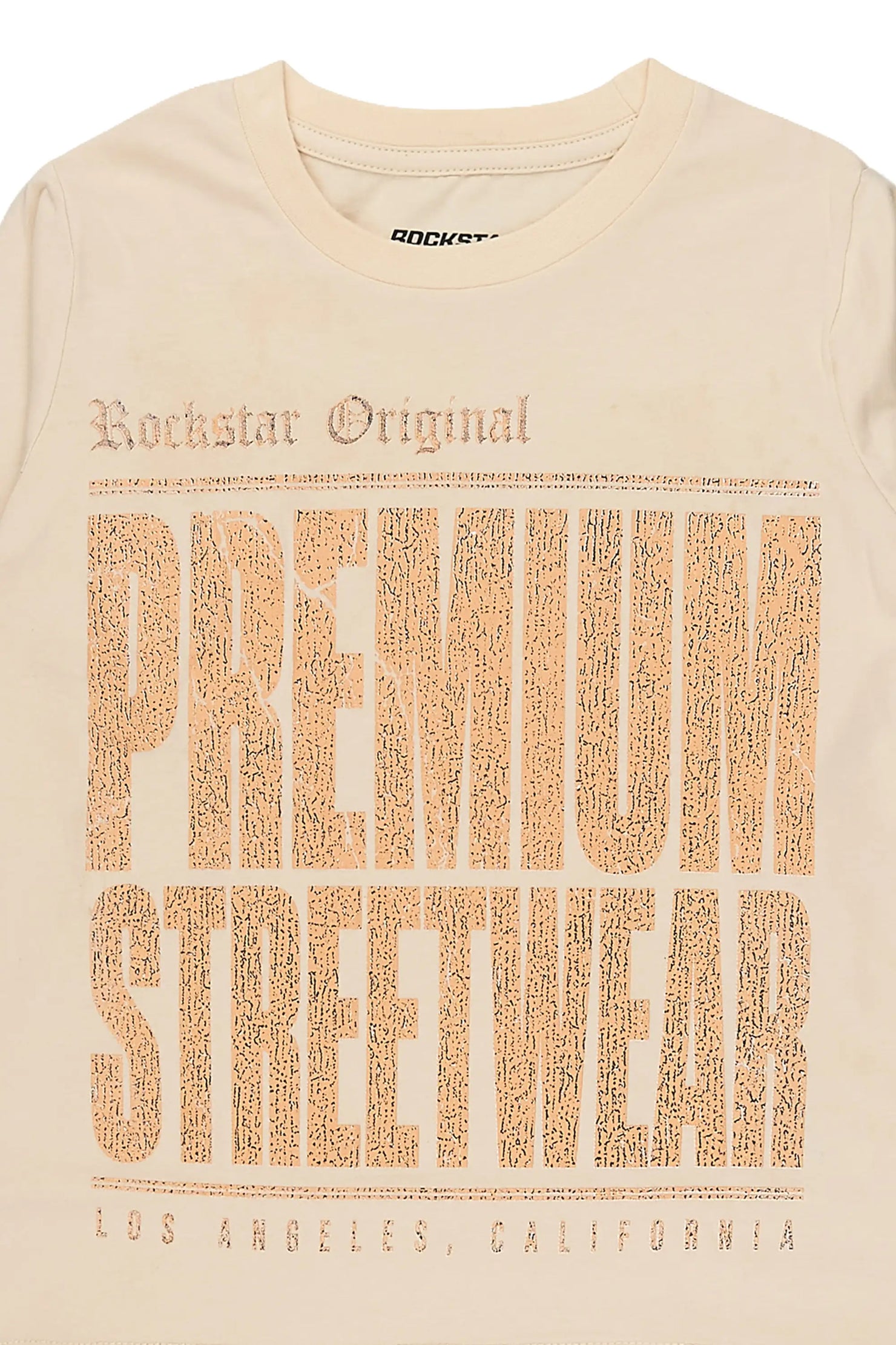 Girls Pluty Sand/Peach Long Sleeve T-Shirt