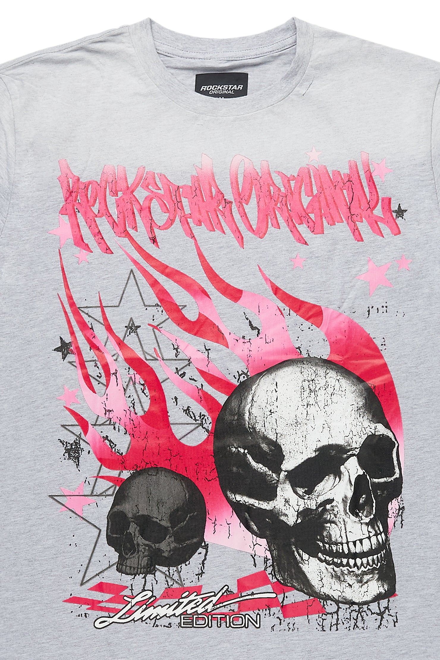 Anesso Heather Grey Graphic T-Shirt