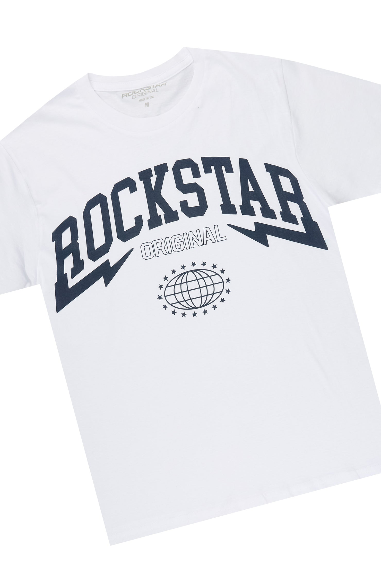 Stori White/Navy T-Shirt/Short Set