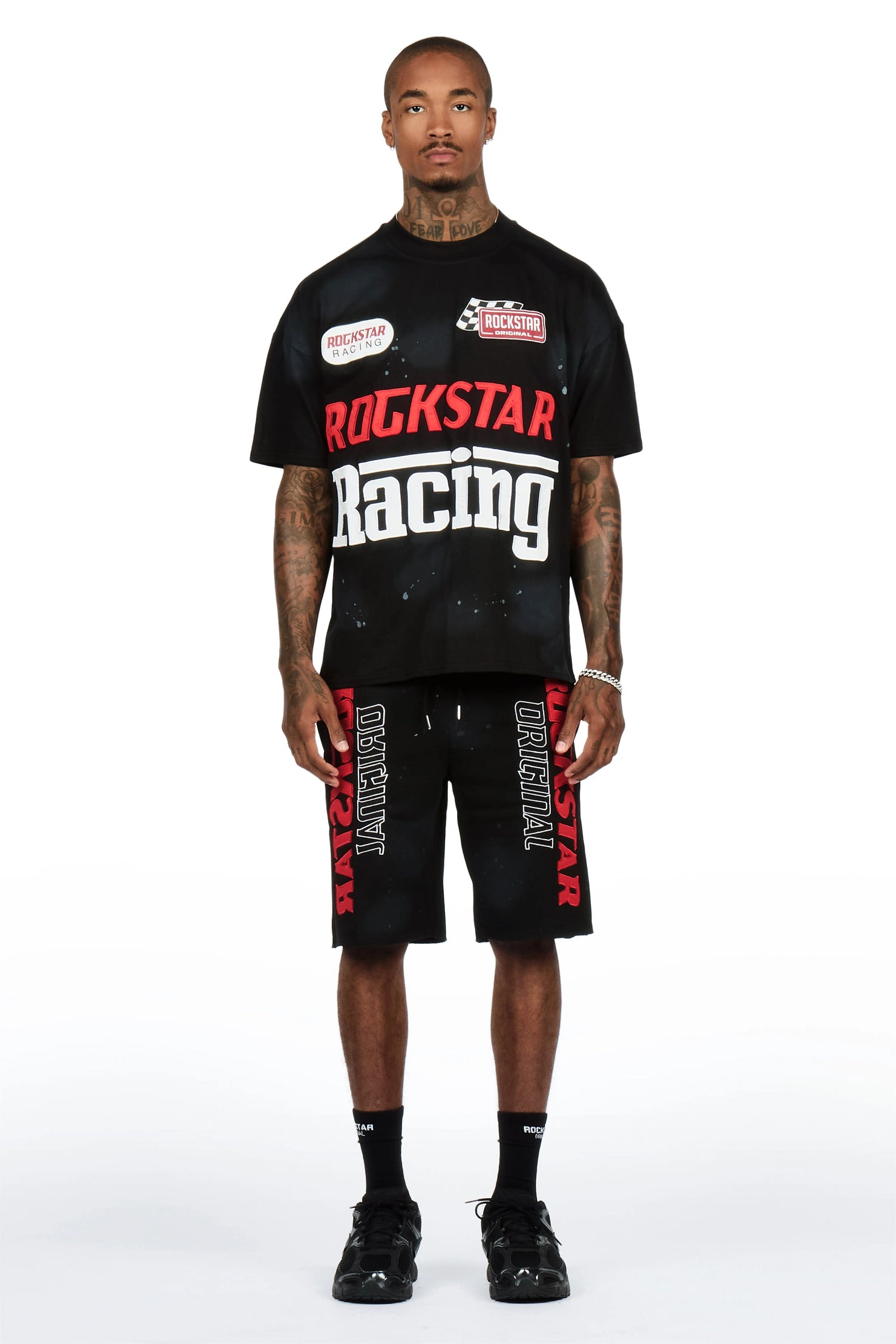 Spiller Black T-Shirt/Short Set