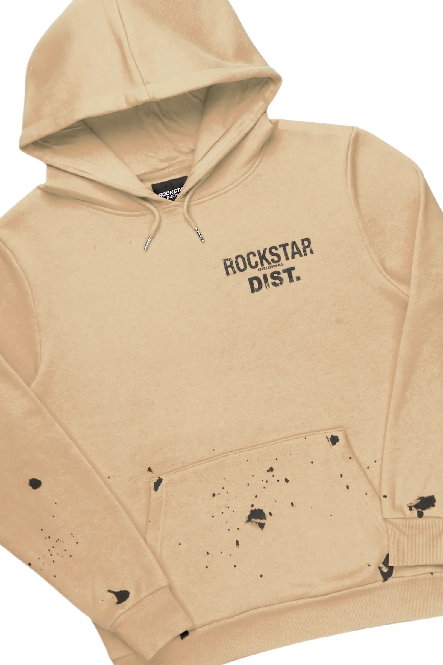 Raffer Beige Slim Fit Track Set