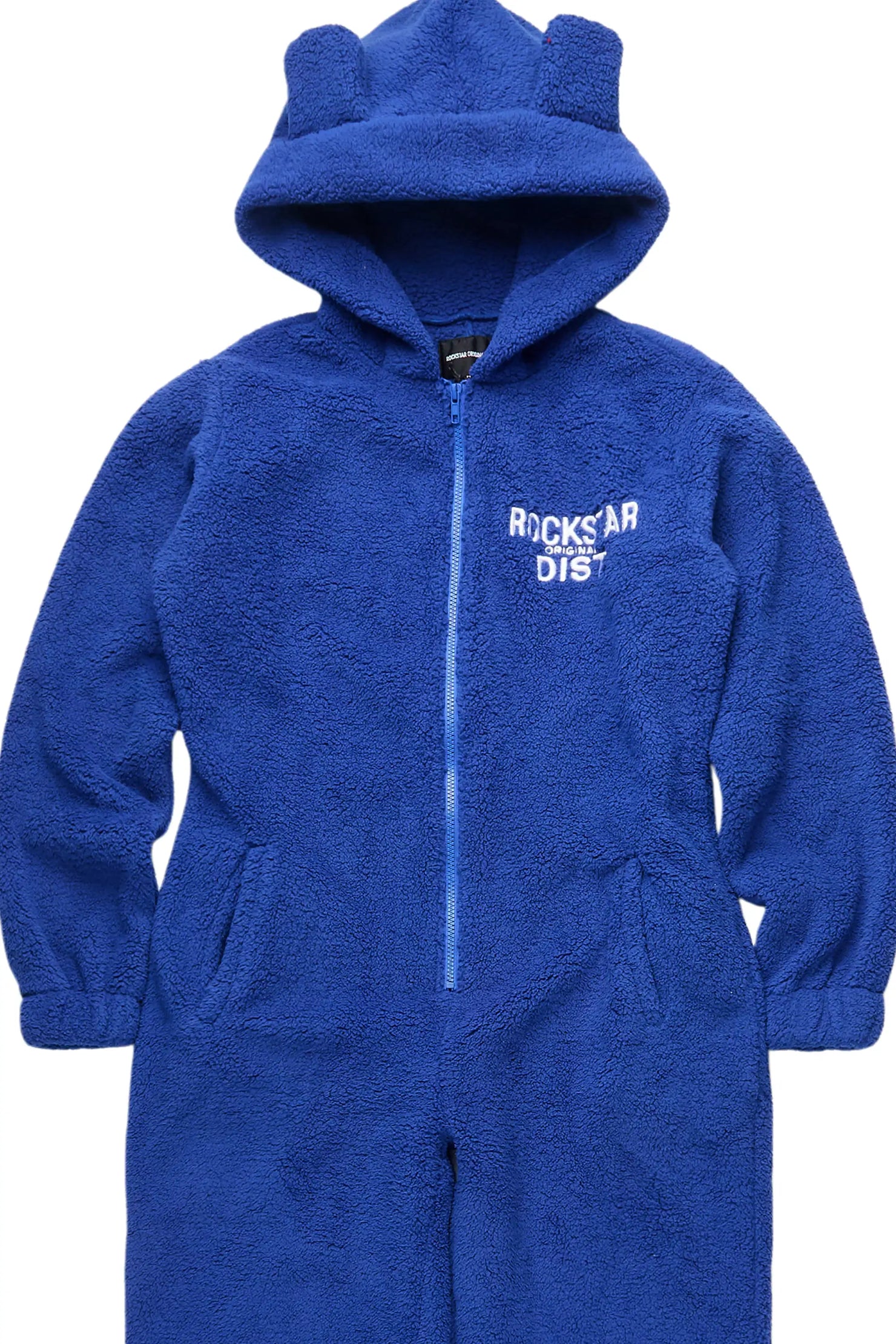 Kimani Royal Blue Sherpa Jumpsuit