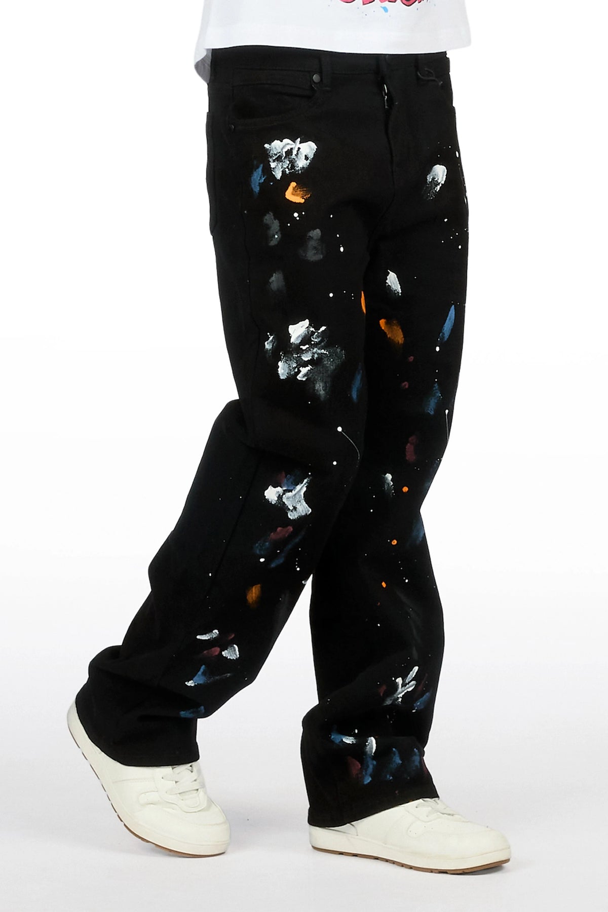 Boys Vicente Black Straight Fit Jean
