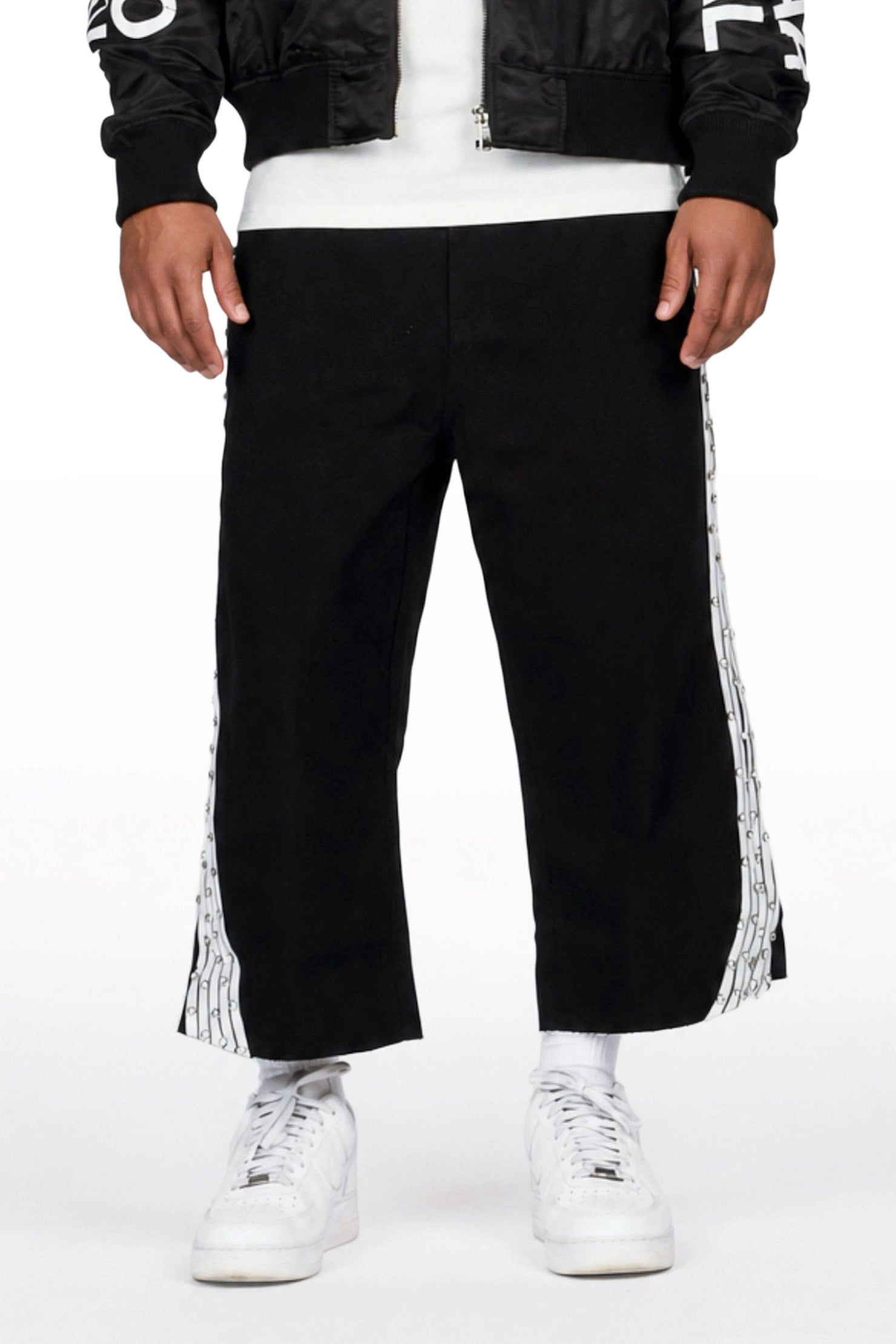 Zayven Black Extra Long Jort