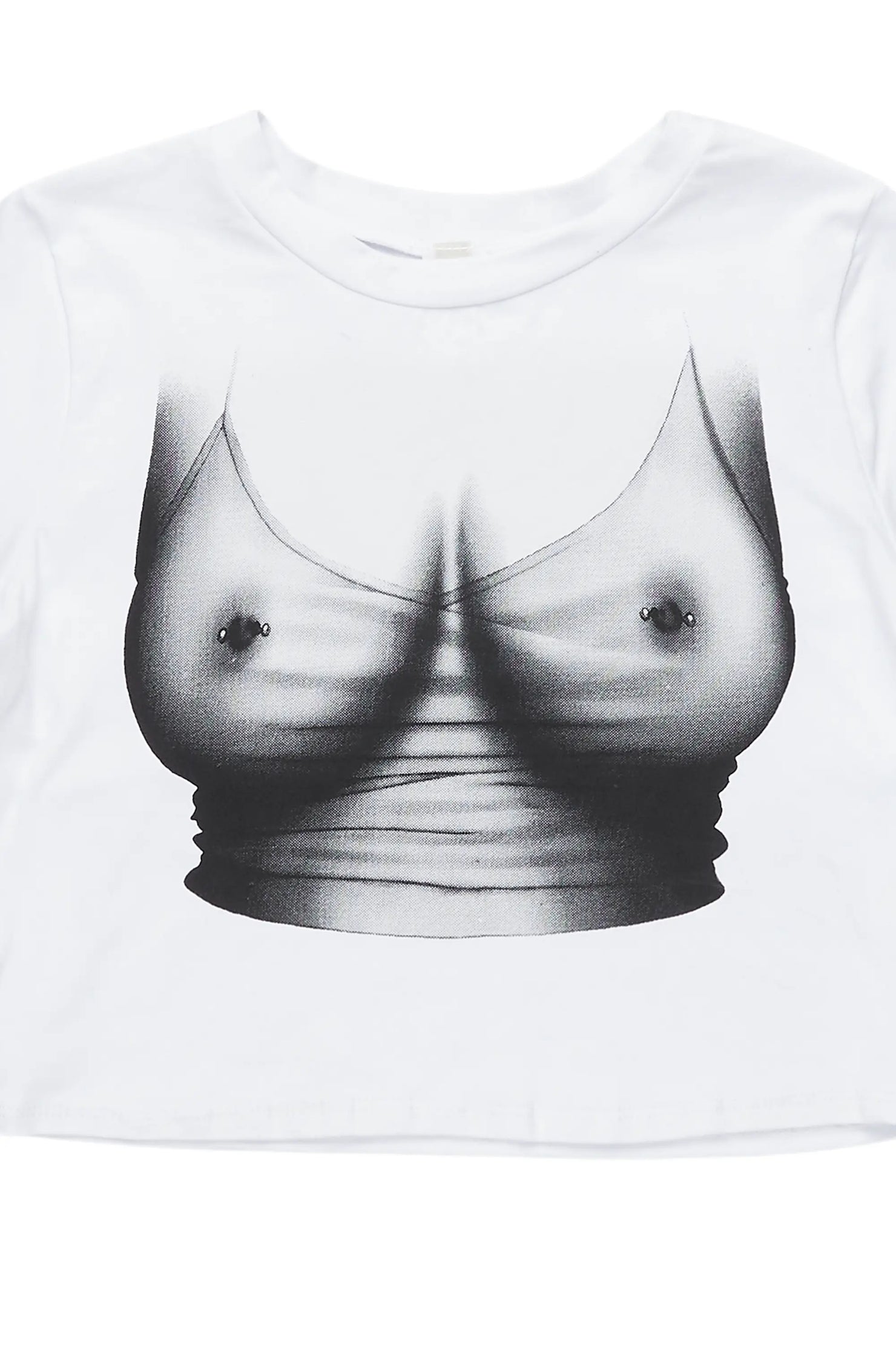 Shawntia White Crop T-Shirt