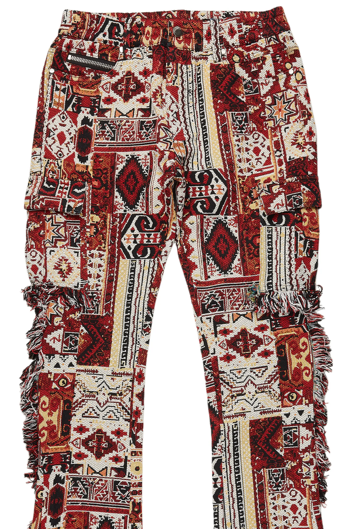 Ayami Pink Slim Tapestry Flare Jean