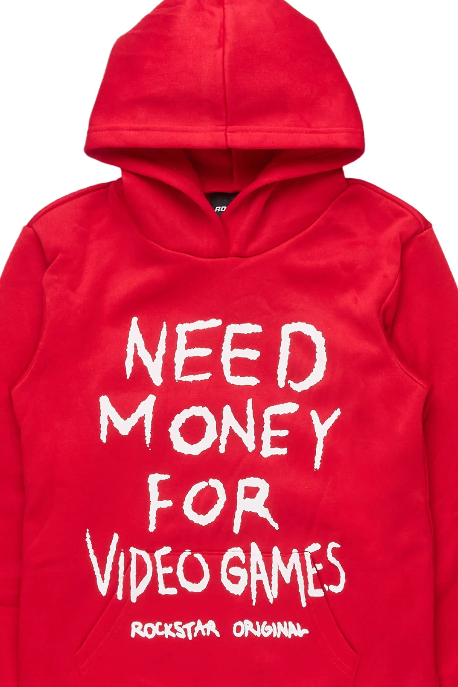 Boys M4 Video Games Red/White Graphic Hoodie