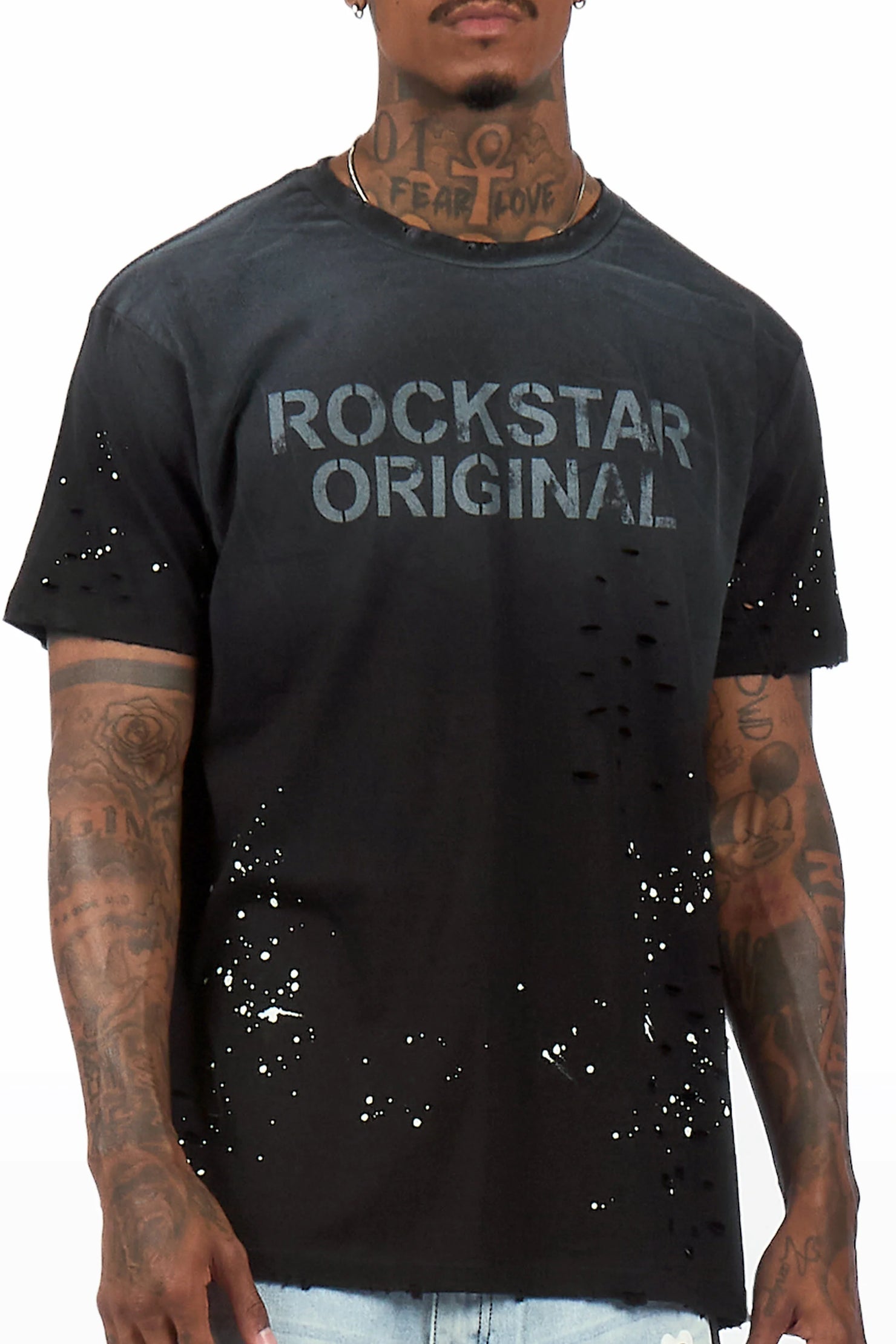 Reign Black/Black Oversized Graphic T-Shirt