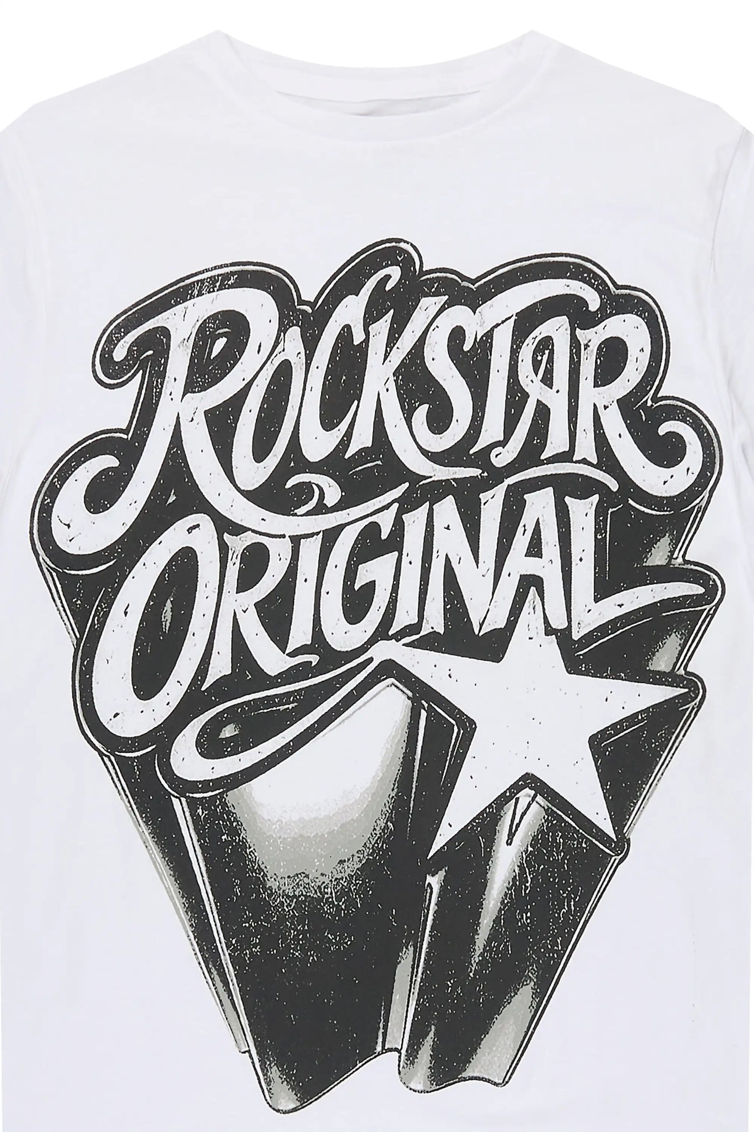 Boys Zayden 2.0 White Graphic T-Shirt