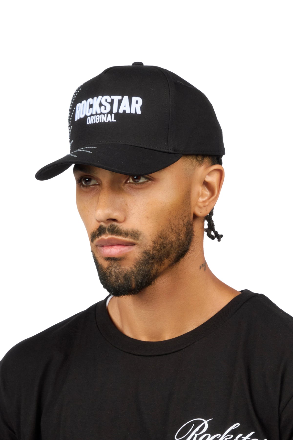 Baldwin Black Rhinestone Trucker Hat