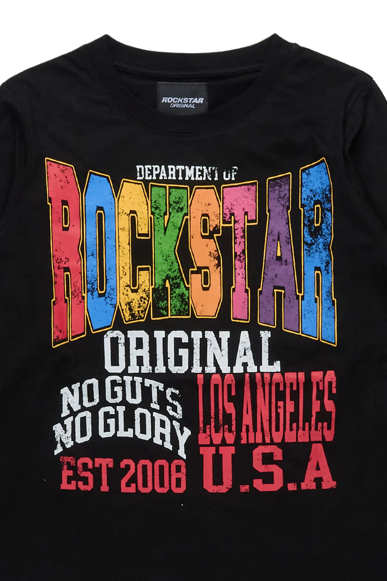 Boys Keen Black L/S Graphic T-Shirt