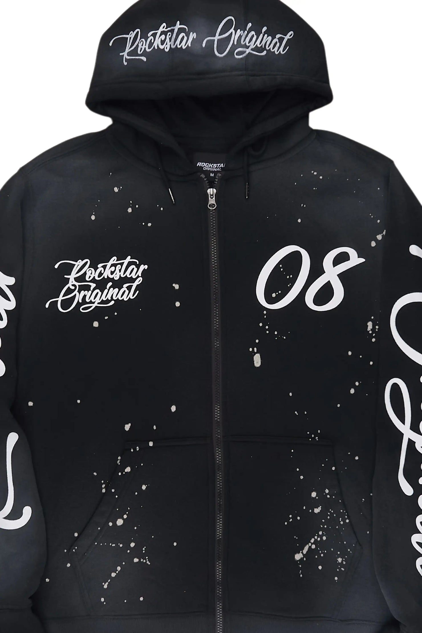 Hanif 2.0 Vintage Black Zip Up Hoodie
