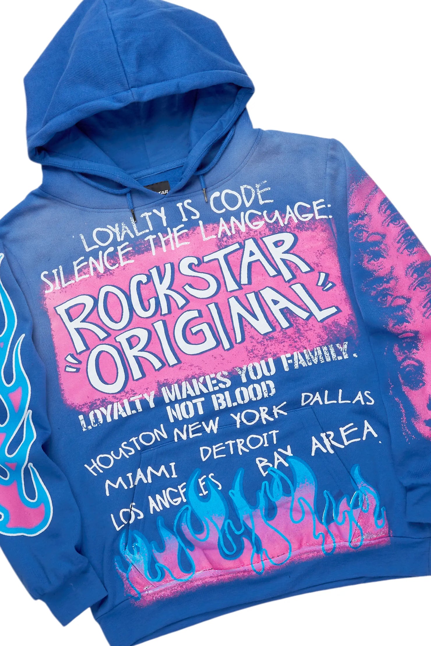 Beno Royal Blue Hoodie/Baggy Track Pant Set