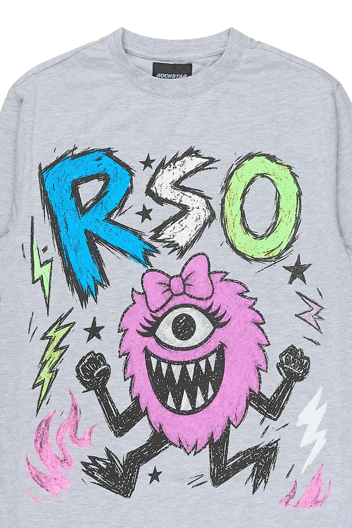 Girls Zesta Heather Grey Long Sleeve T-Shirt