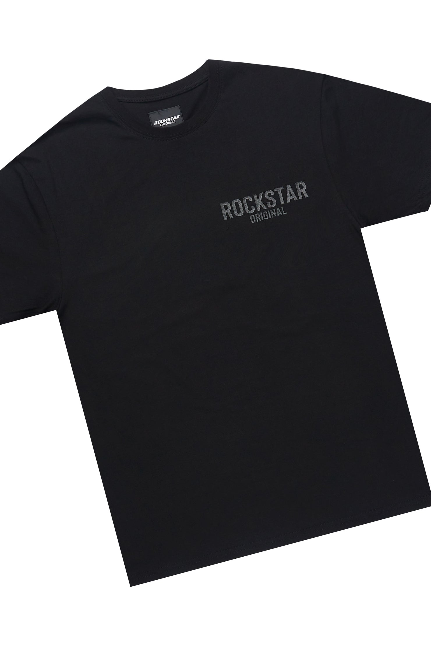 Sana Black/Black T-Shirt Cargo Shorts Set