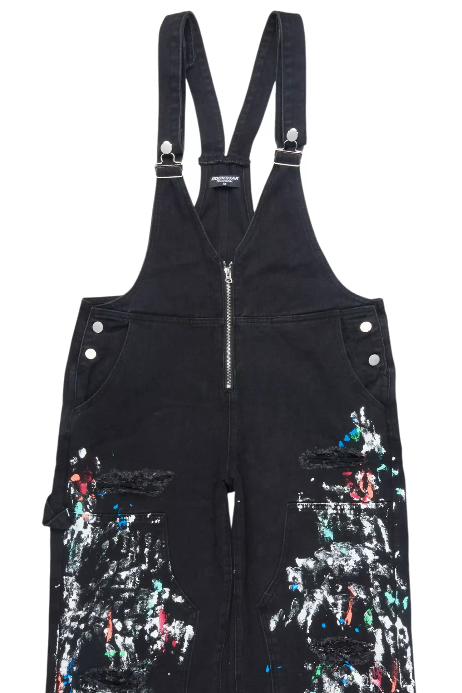 Raichele Black Painted Overall