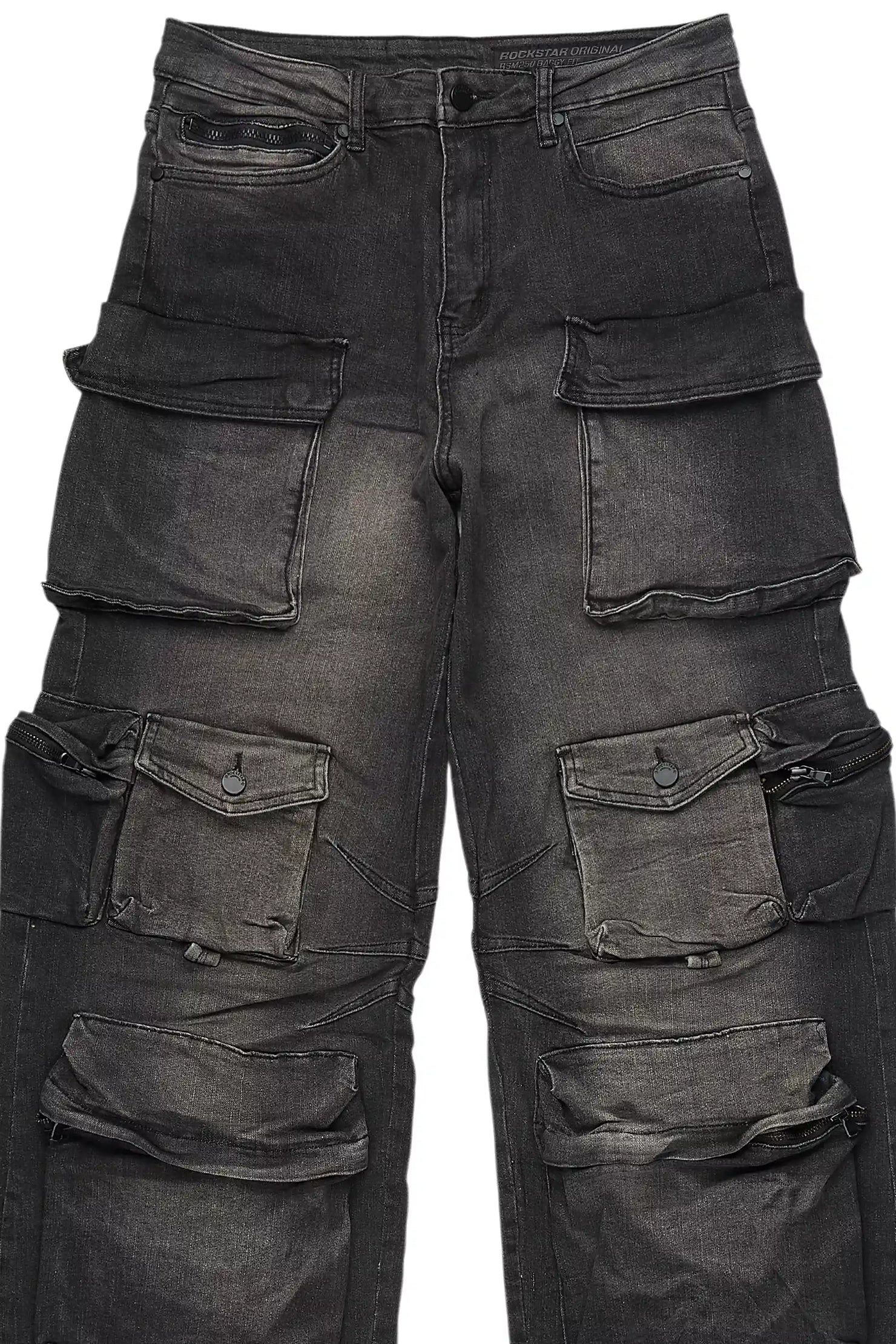 Mahesh Dark Grey Baggy Cargo Jean