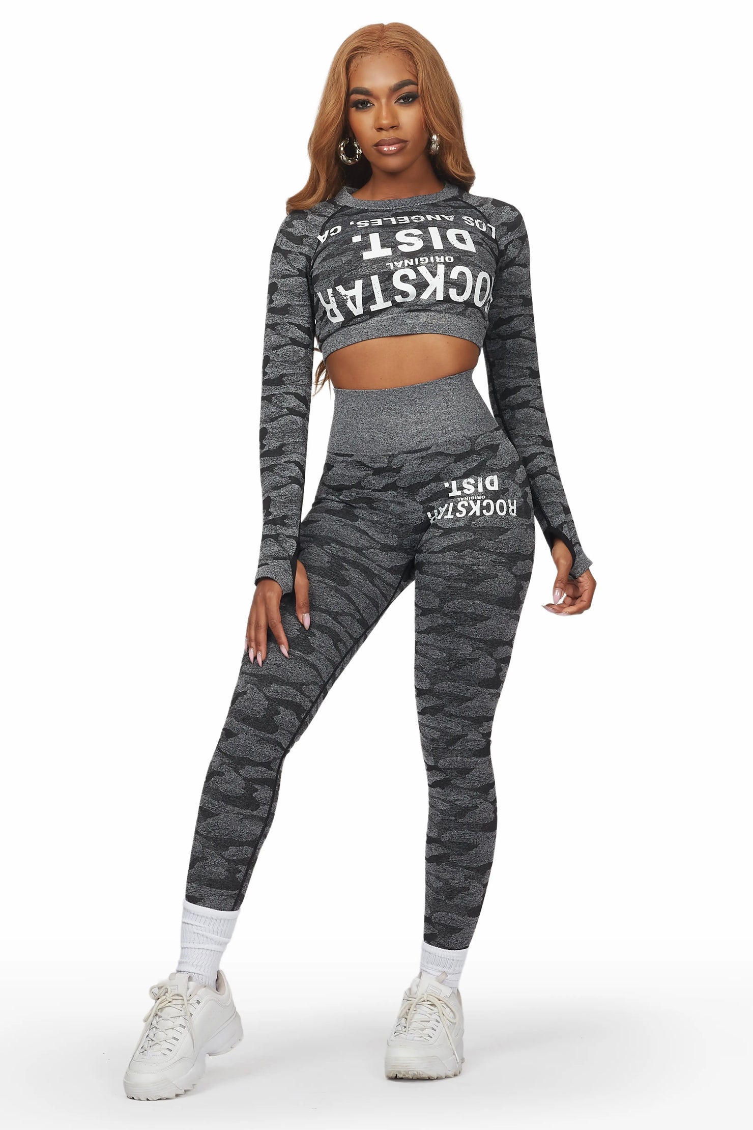 Sanaii Grey Camo Active Set