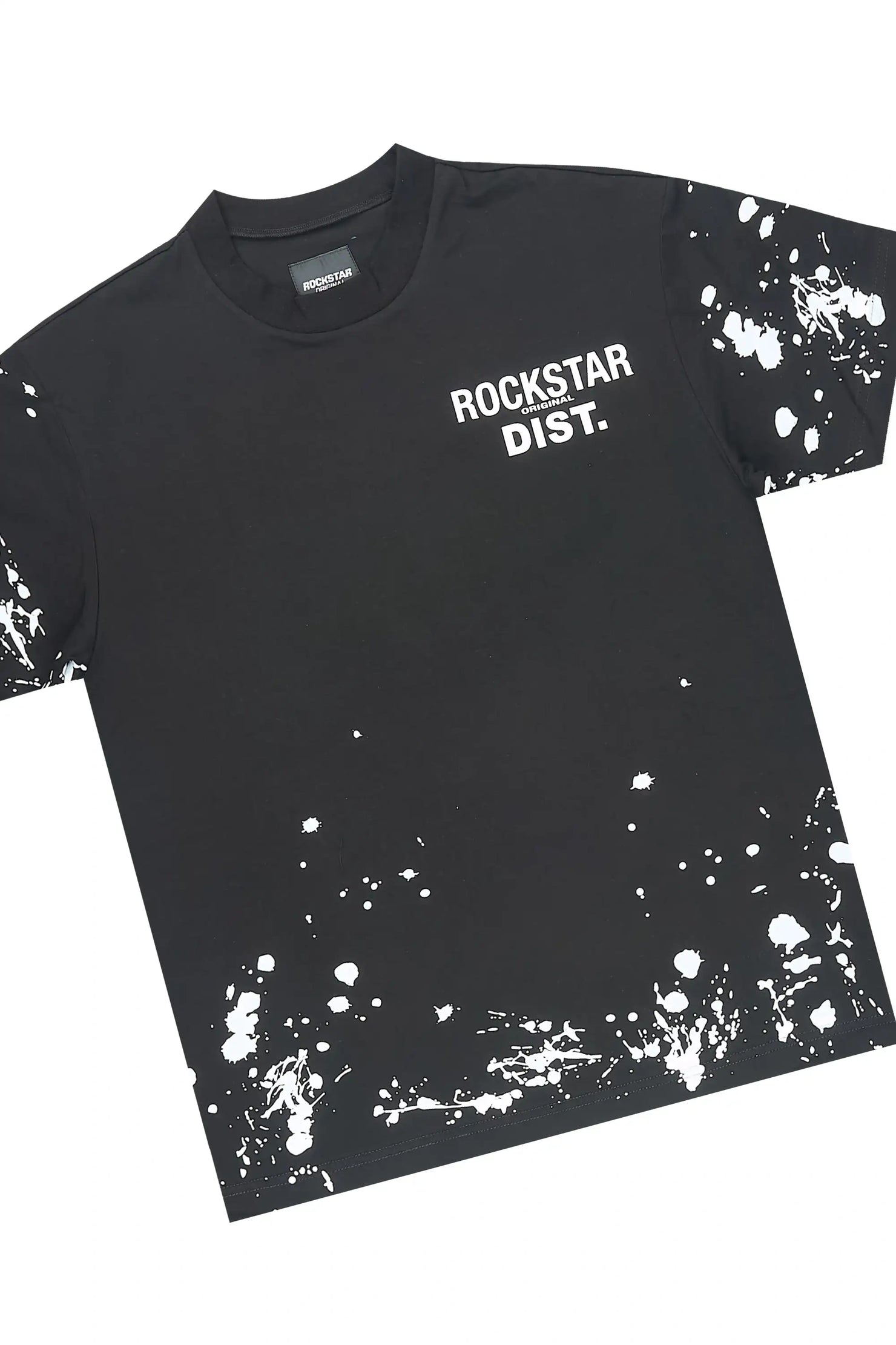 Boys Rafix Black Graphic T-Shirt/Short Set