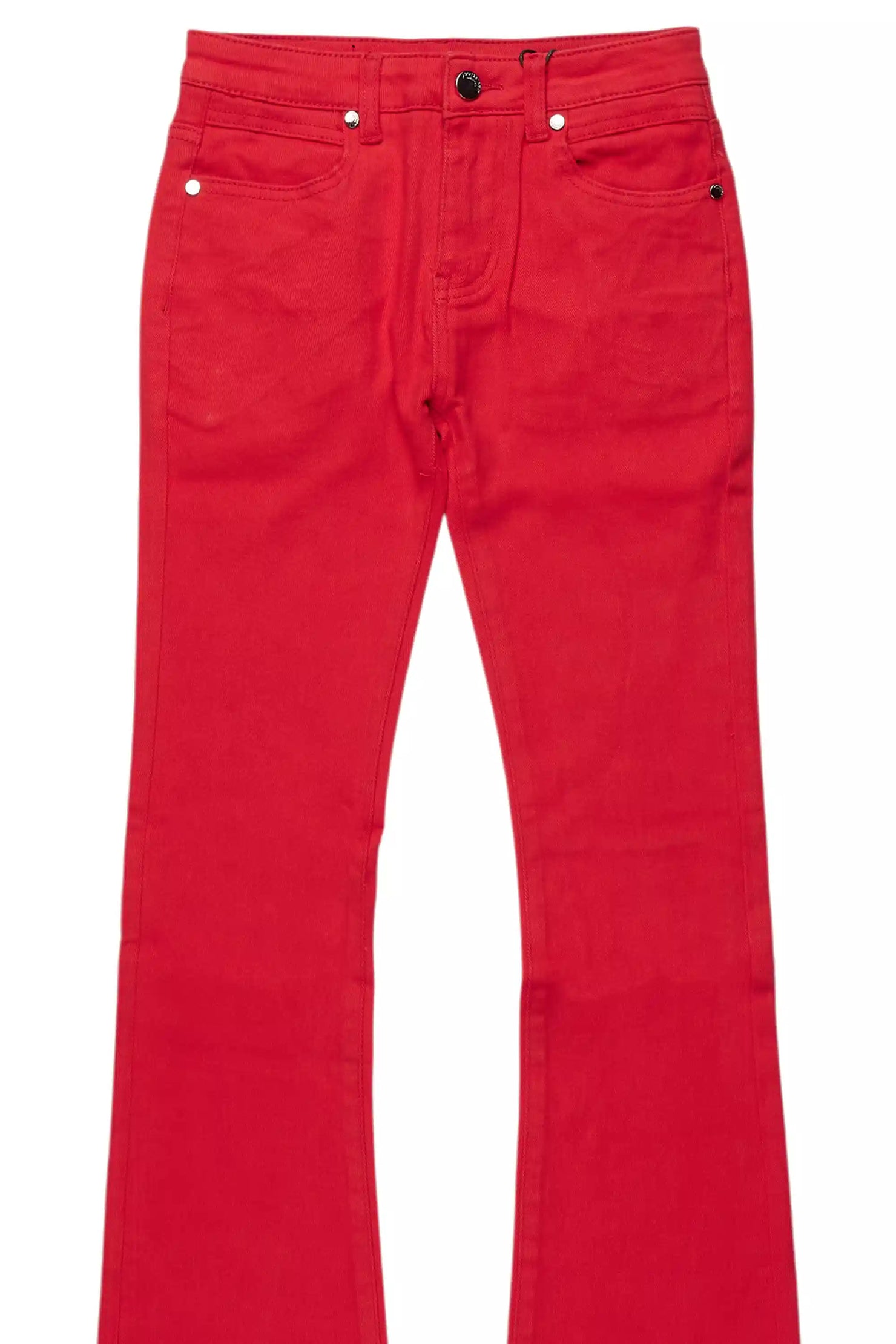 Boys Dag Red Stacked Flare Jean