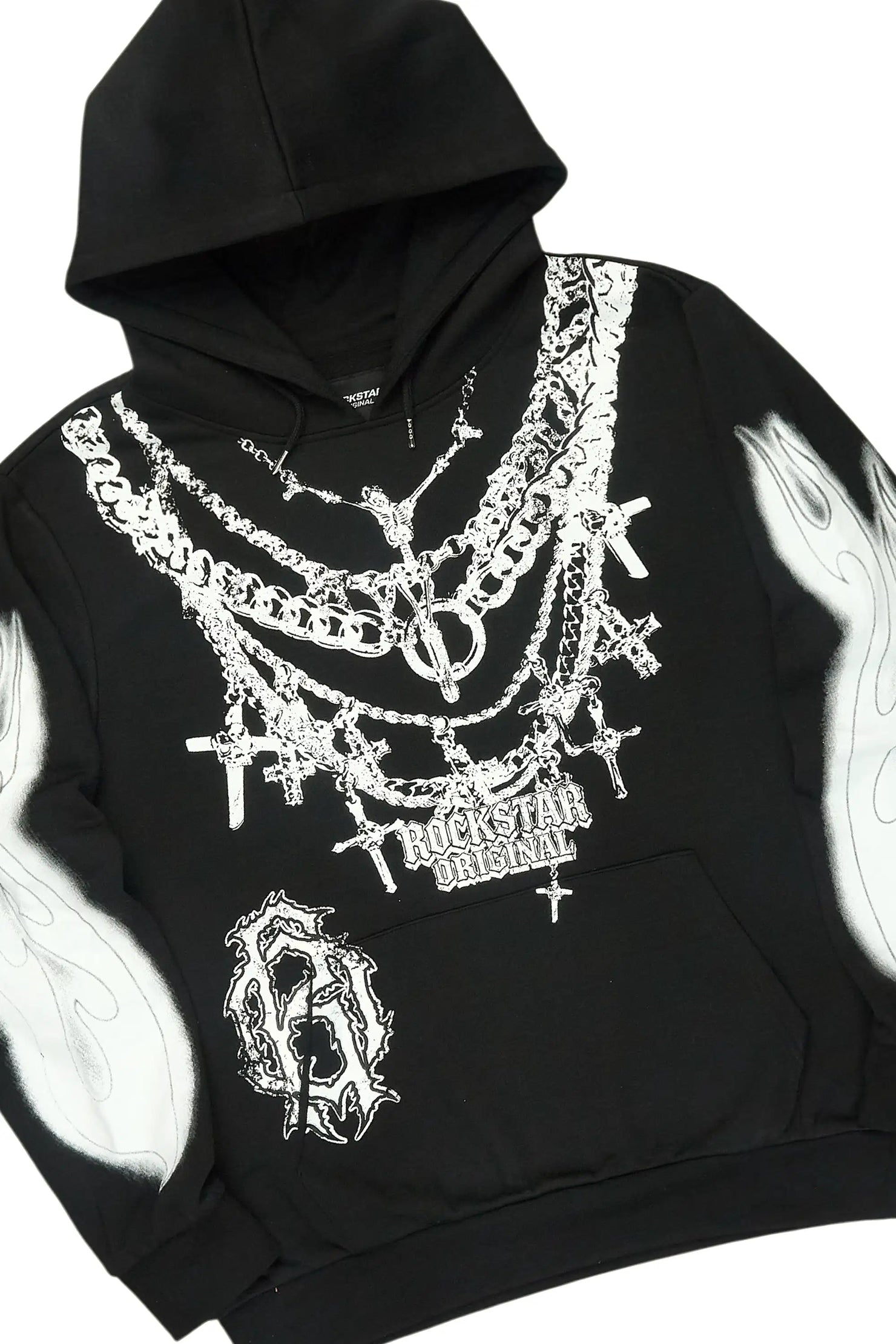 Nyro Black Hoodie/Stacked Pant Track Set