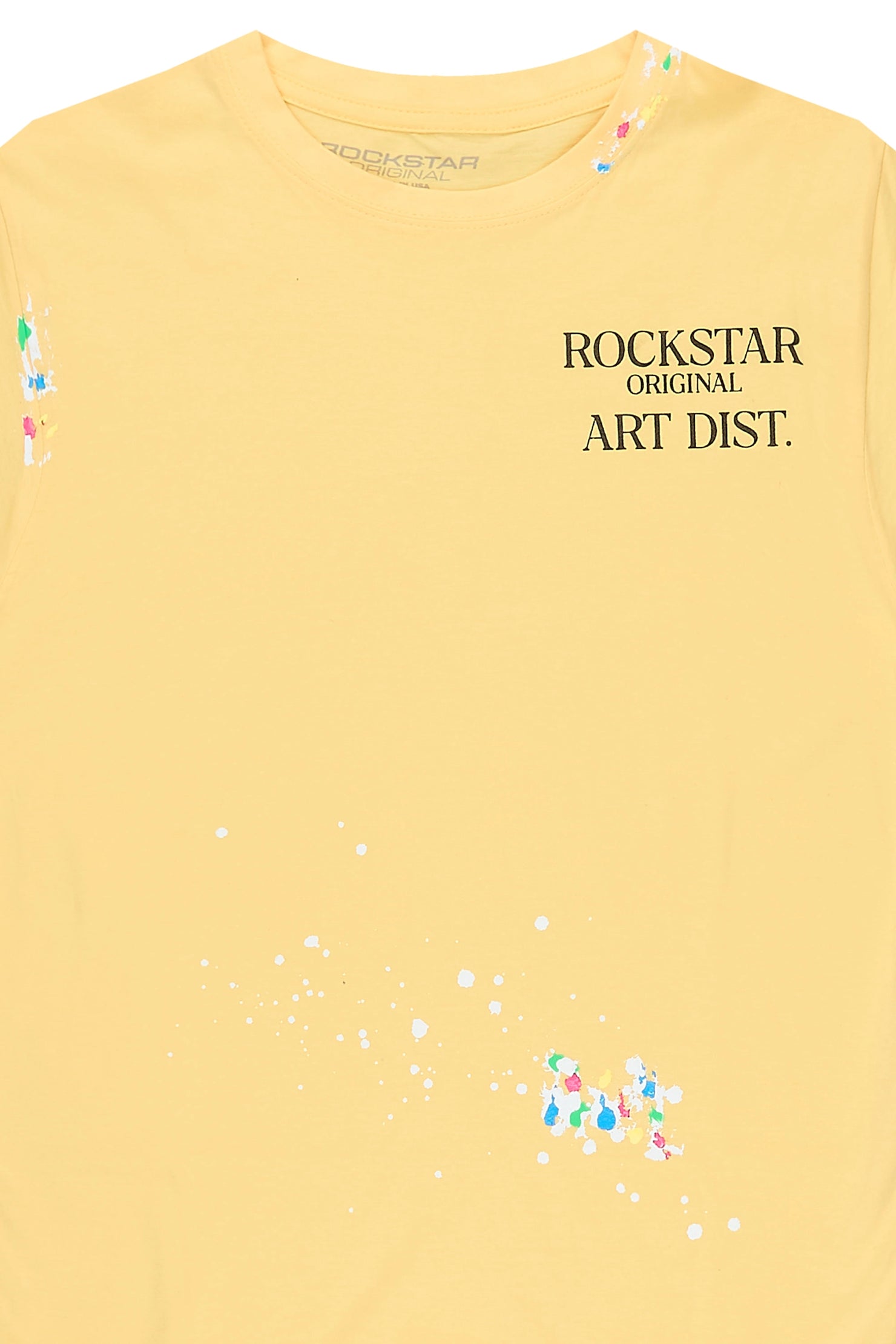 Girls Palmira Light Yellow Graphic T-Shirt