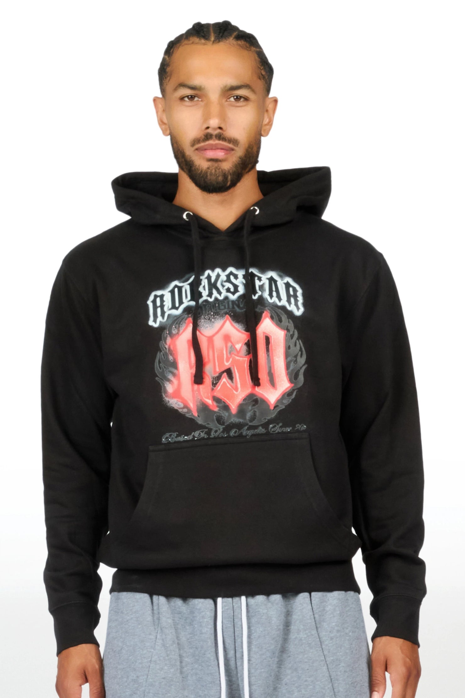 Dante Black Graphic Hoodie