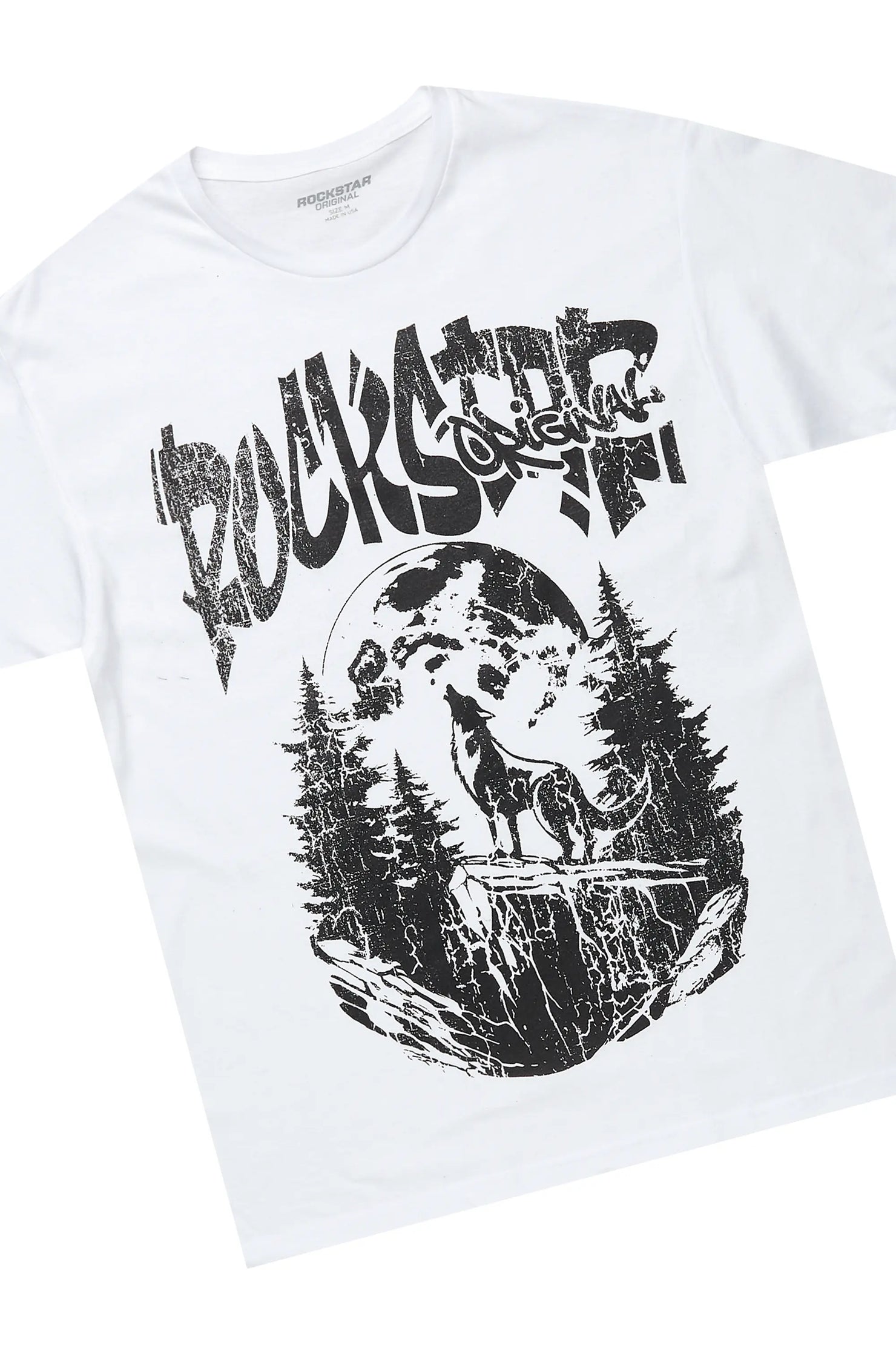 Felipe White/Beige T-Shirt/Super Stacked Flare Track Set