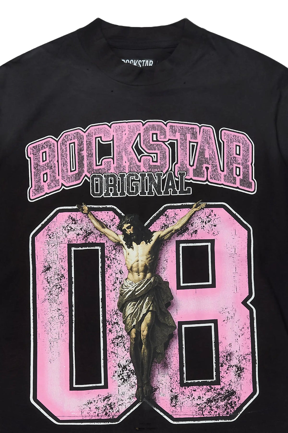 Tariqa Black/Pink Long Sleeve Dress