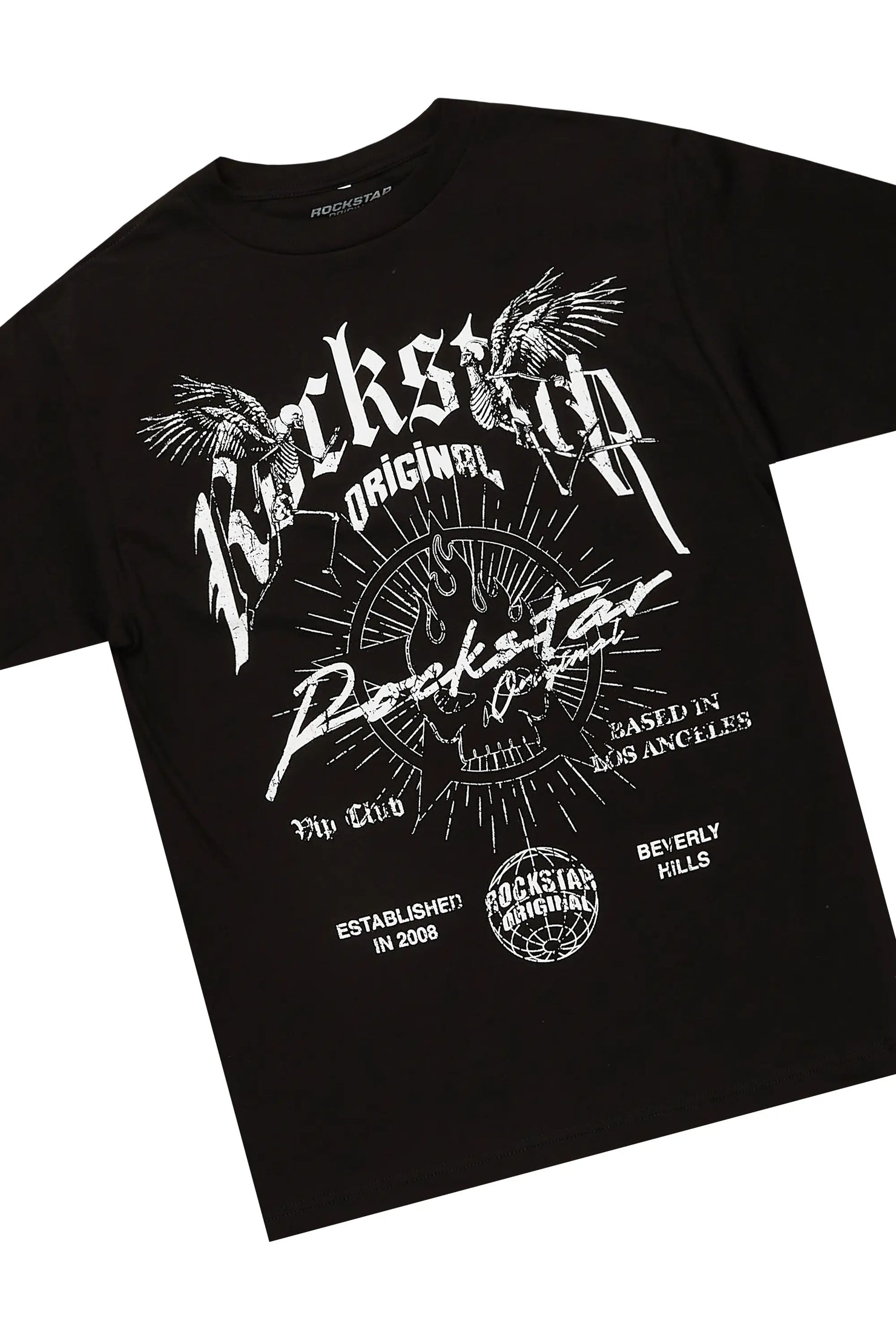 Tally Black/Royal T-Shirt/Stacked Flare Track Set