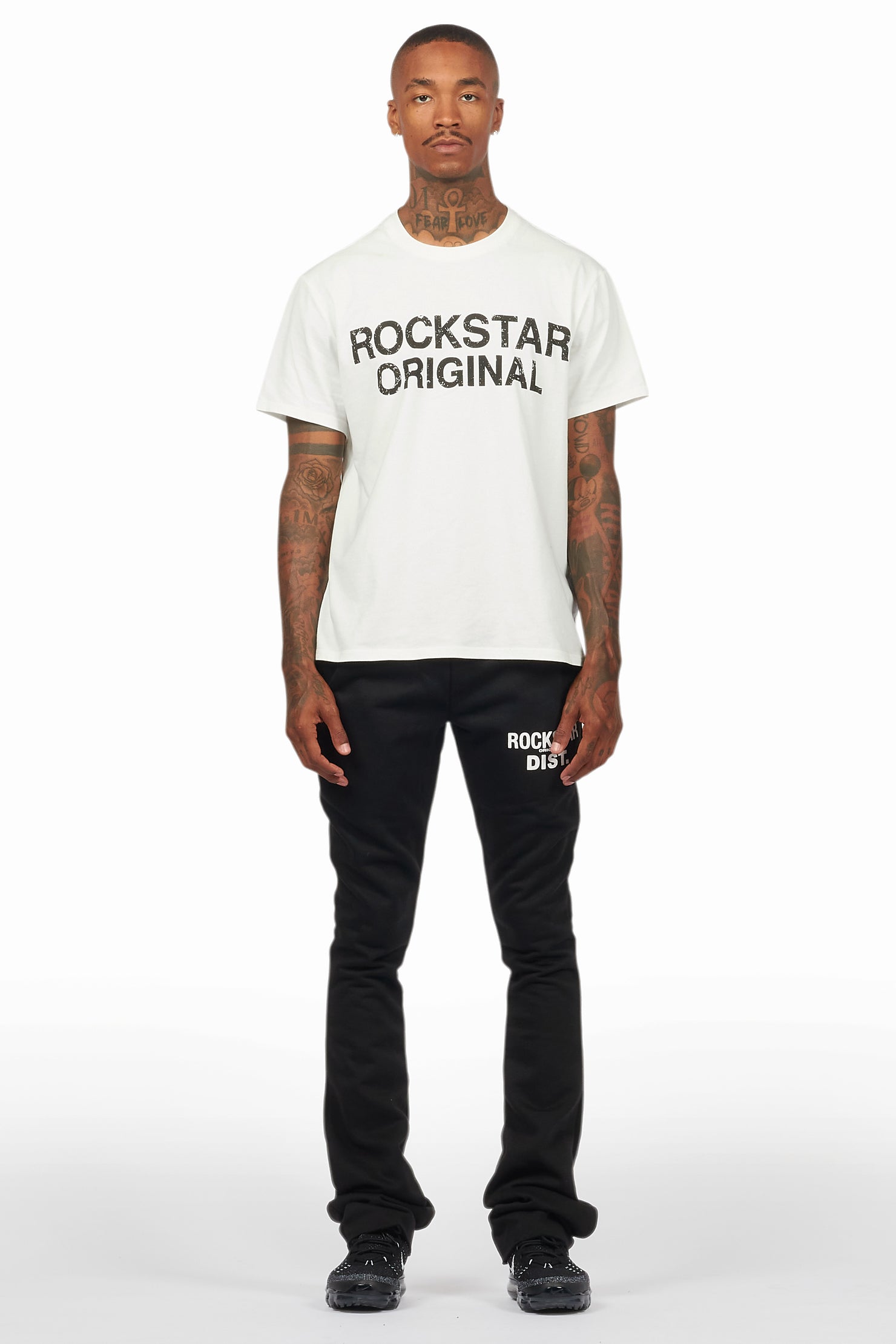 Alpine Black Stacked Flare Pant