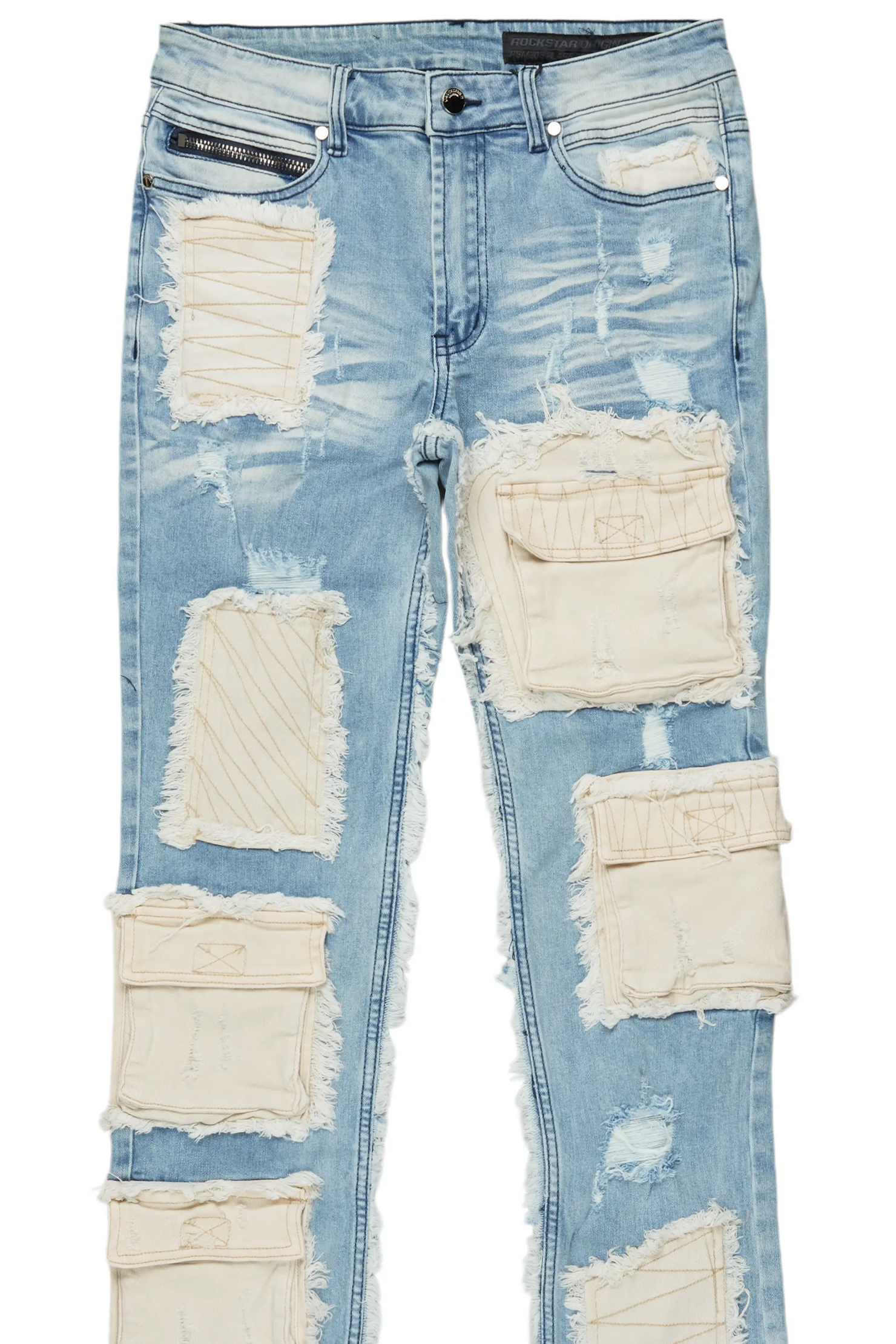 Monet Blue Stacked Flare Jean