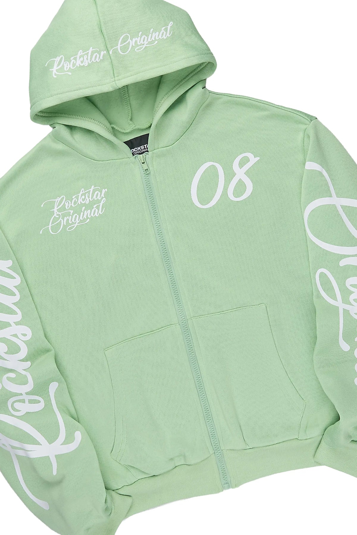 Girls Hanifa Sage Zip Up Hoodie Relaxed Pant Track Set