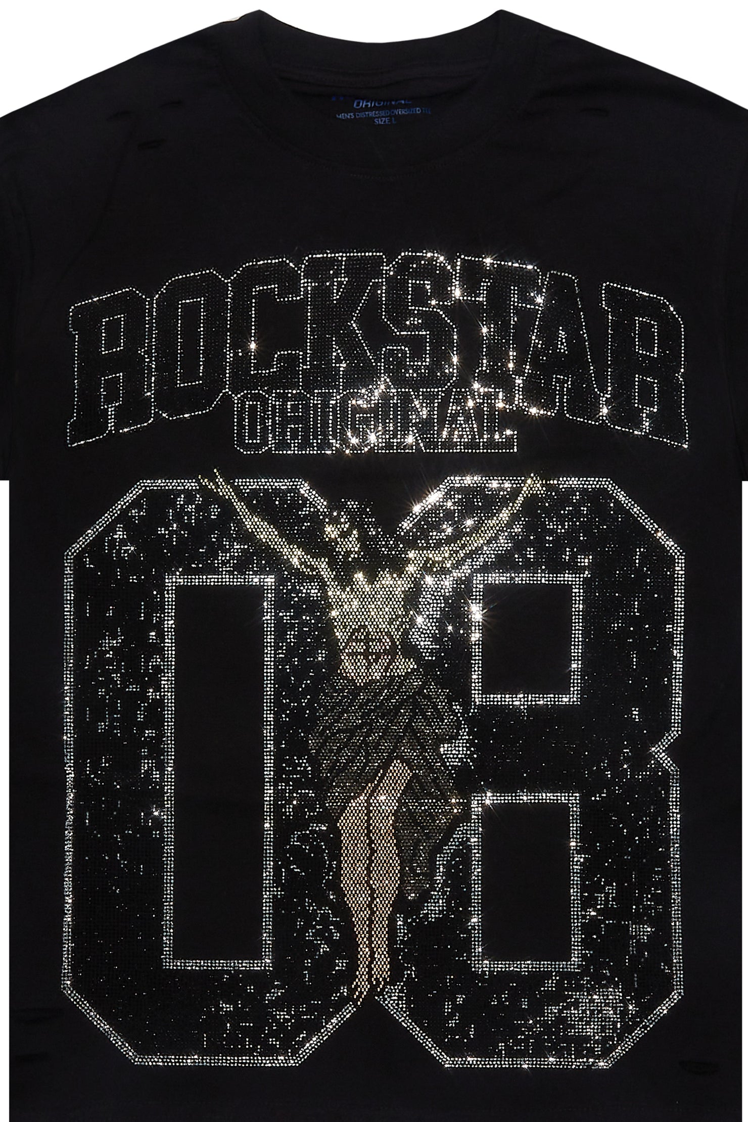 Cavan Black Graphic Rhinestone T-Shirt