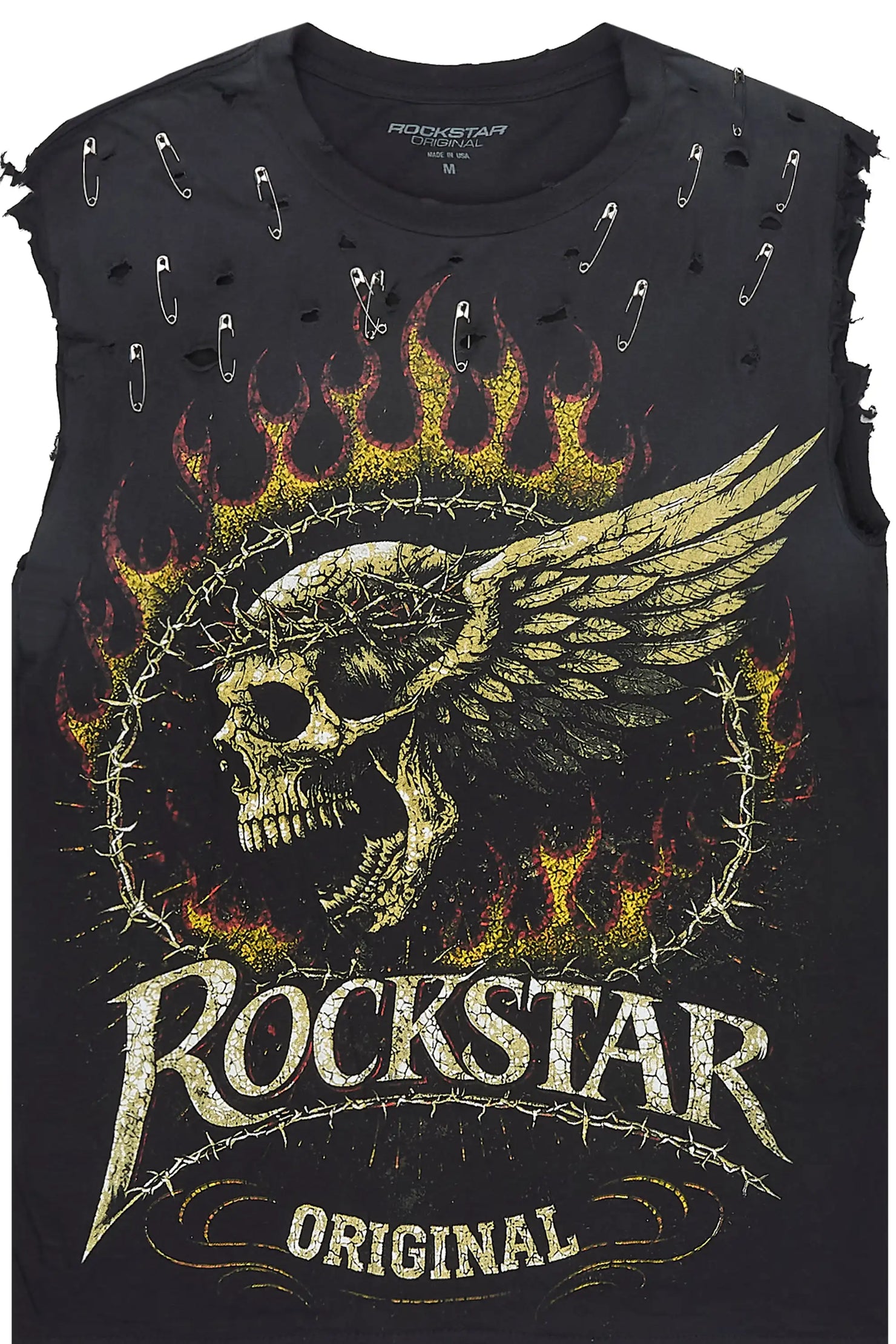 Shreatta Black Cut Sleeve T-Shirt