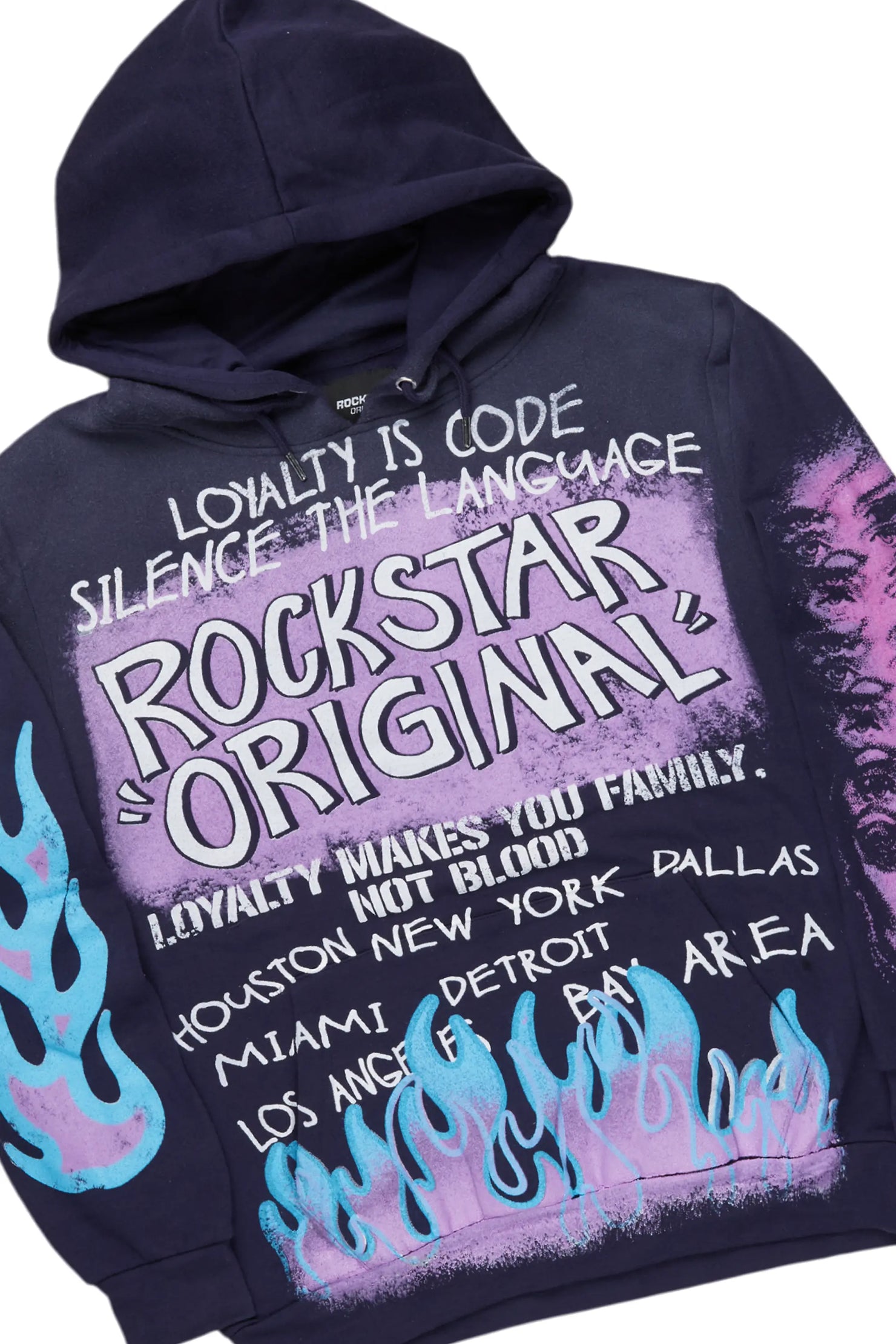 Beno Navy Slim Fit Hoodie Track Set