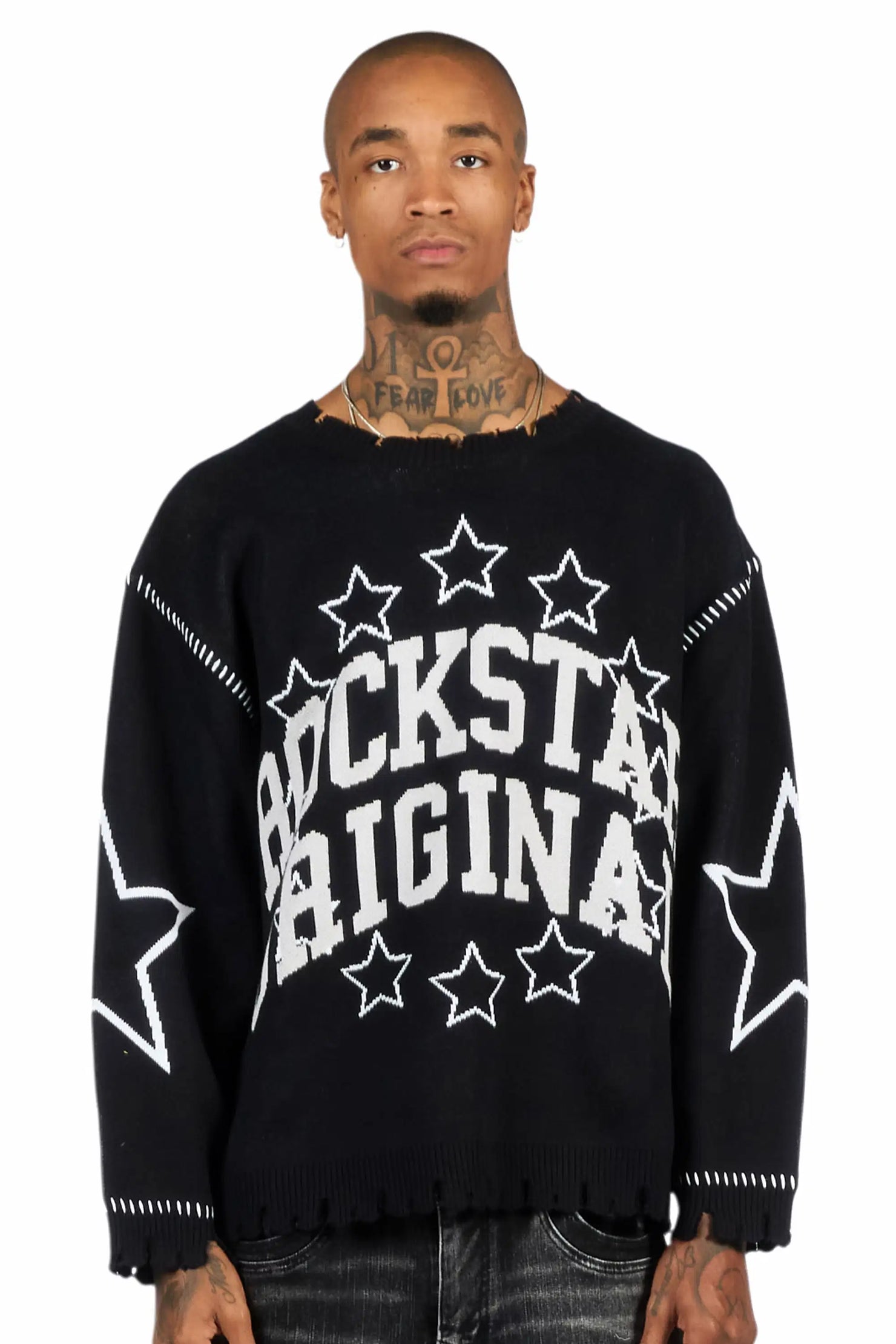 Starlux Black Knit Sweater