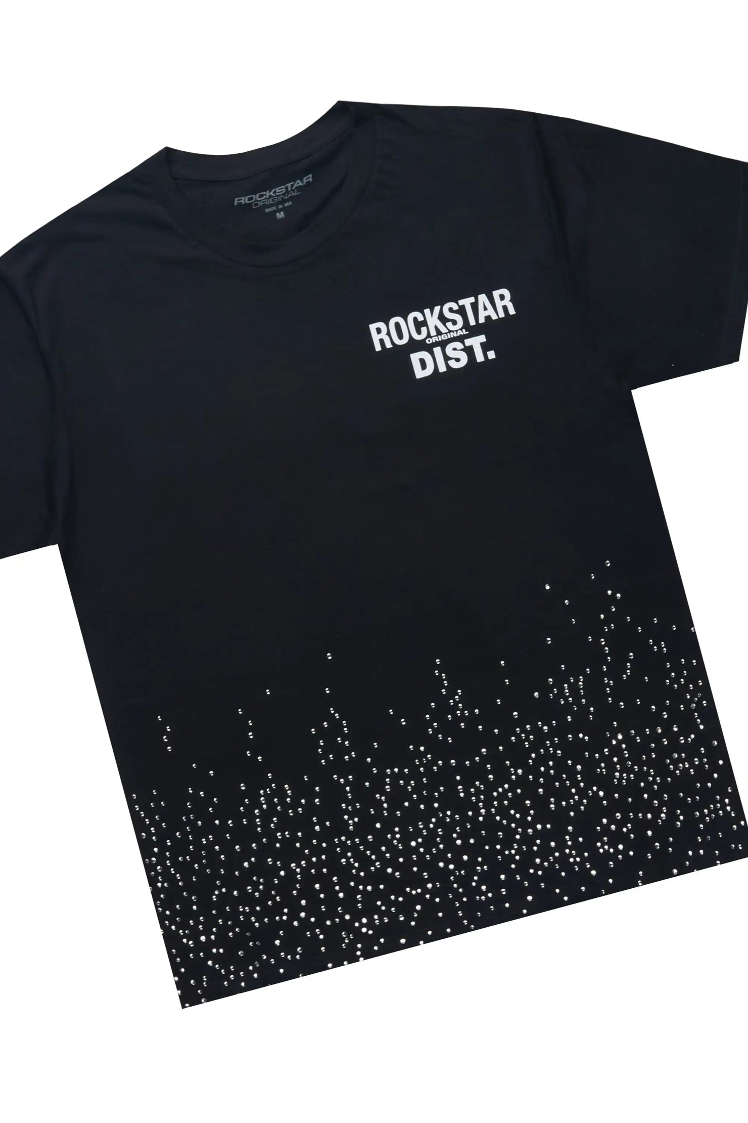 Alpine Black/Black Rhinestone T-Shirt/Stacked Track Set