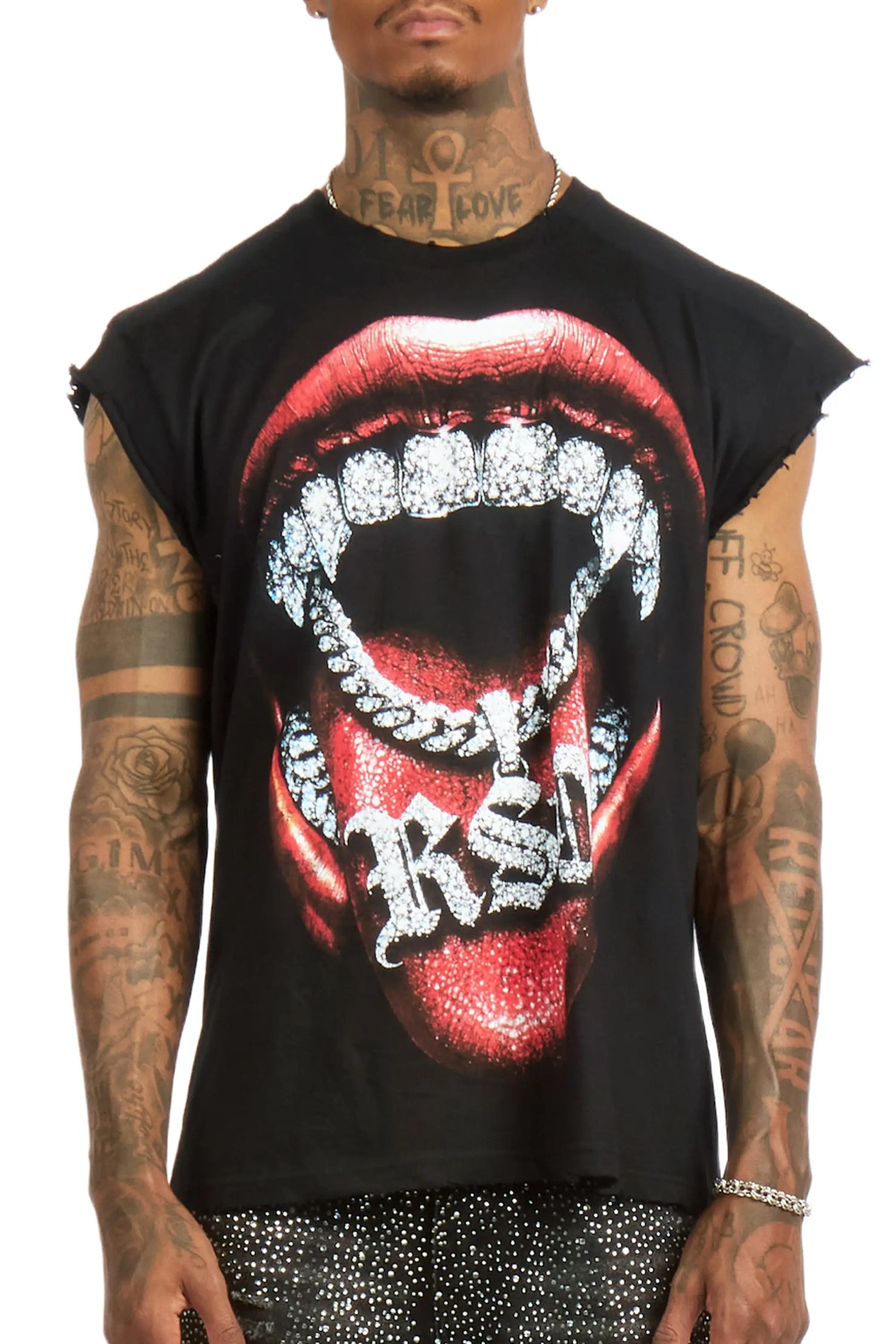 Noctis Black Cut off Tee