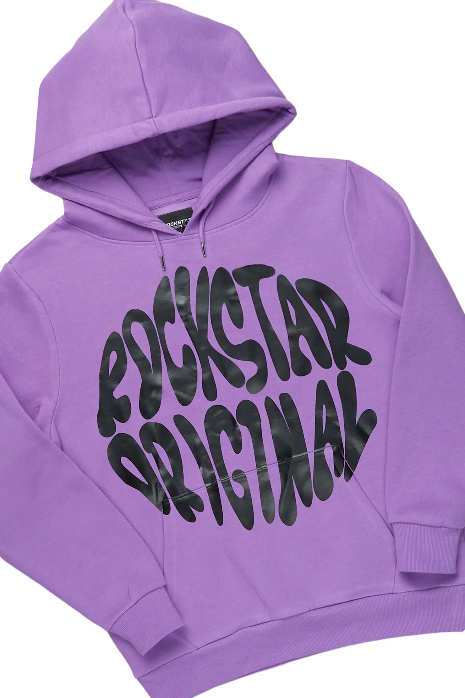 Thierry Purple Super Stacked Flare Track Pant Set