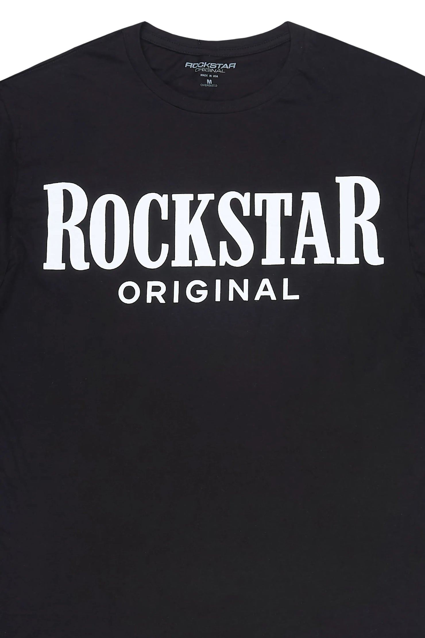 Rio 2.0 Black Oversized Graphic T-Shirt