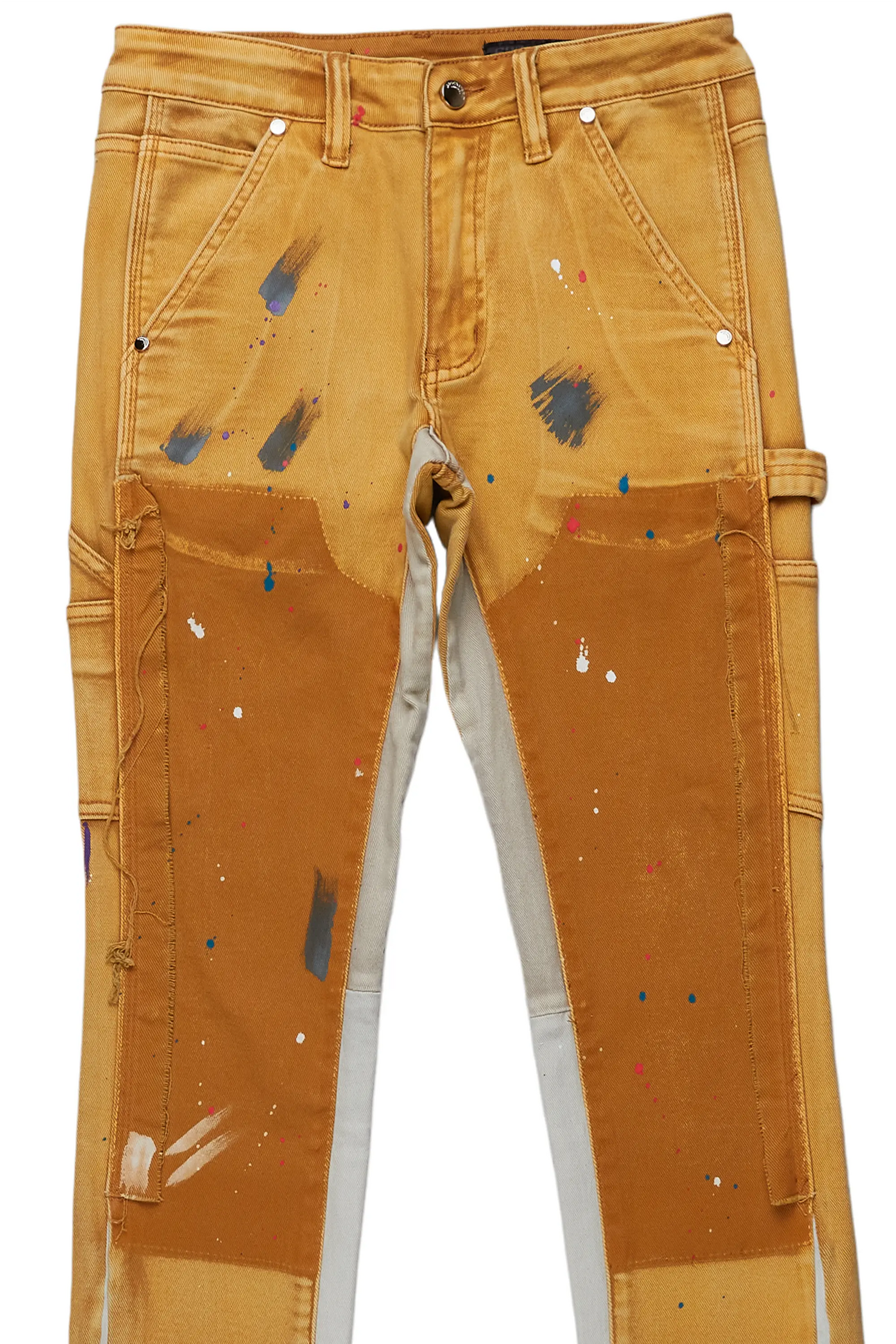 Serrano Brown Stacked Flare Jean
