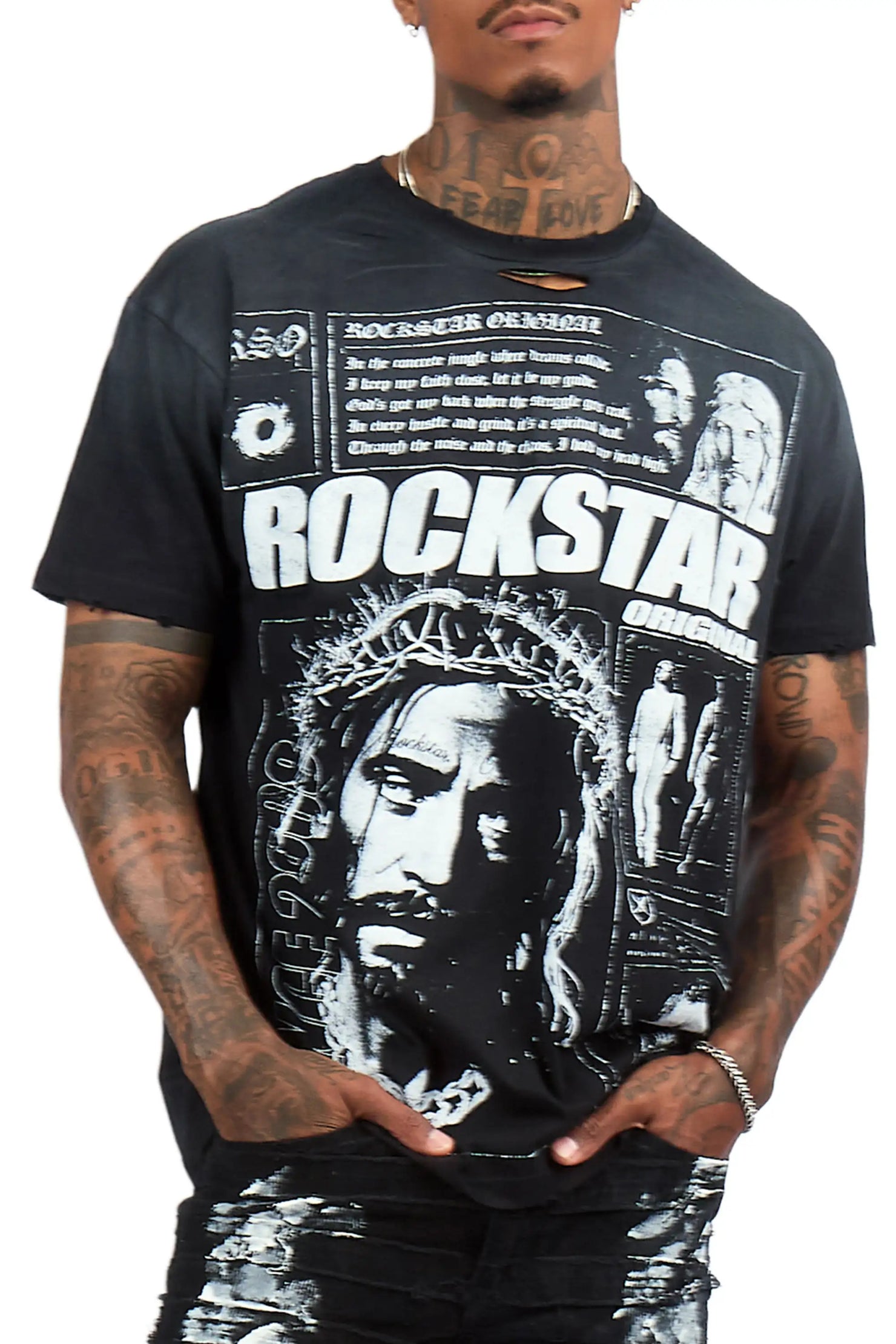 Talmon Black Graphic T-Shirt