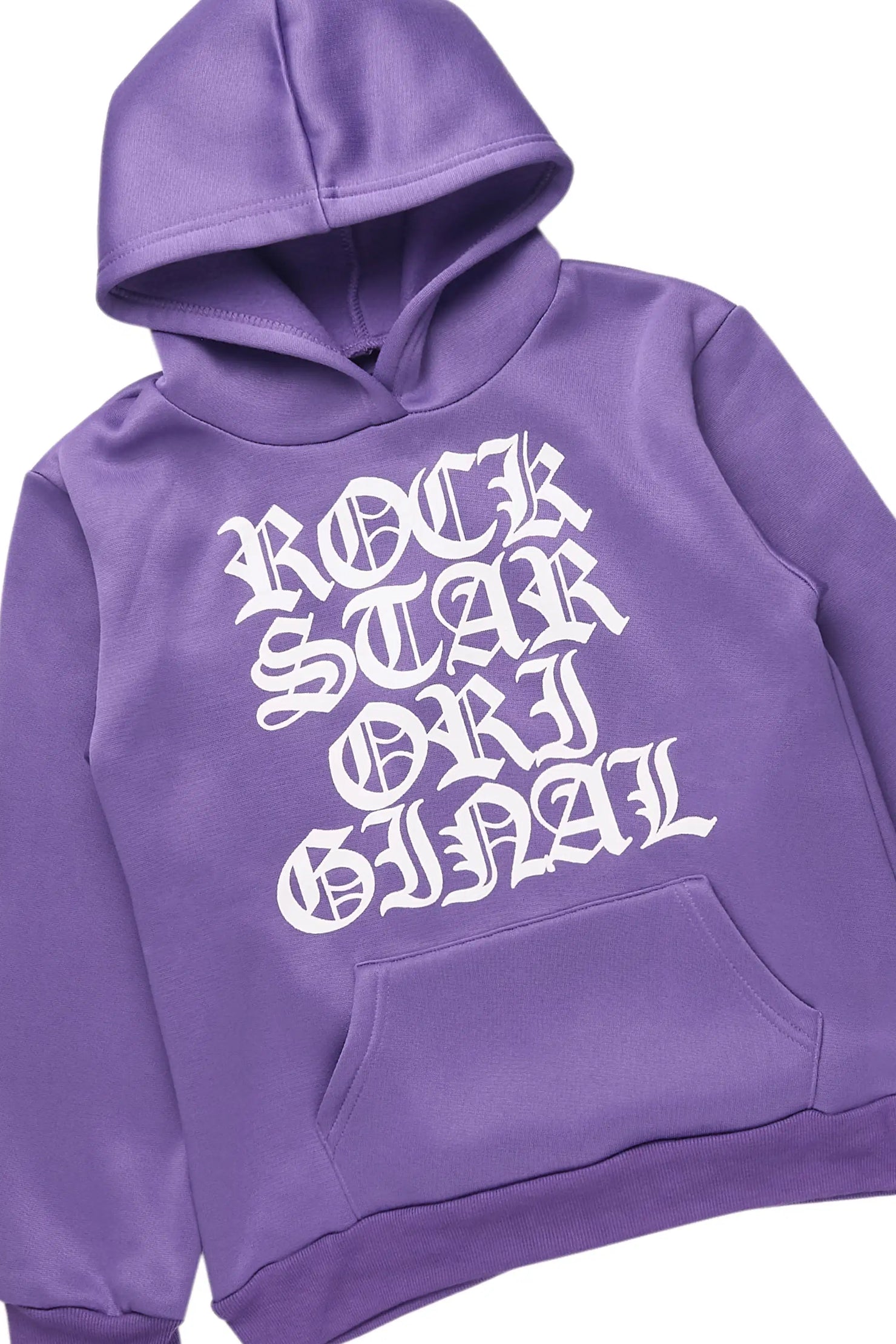 Girls Anisha Purple Stacked Track Set