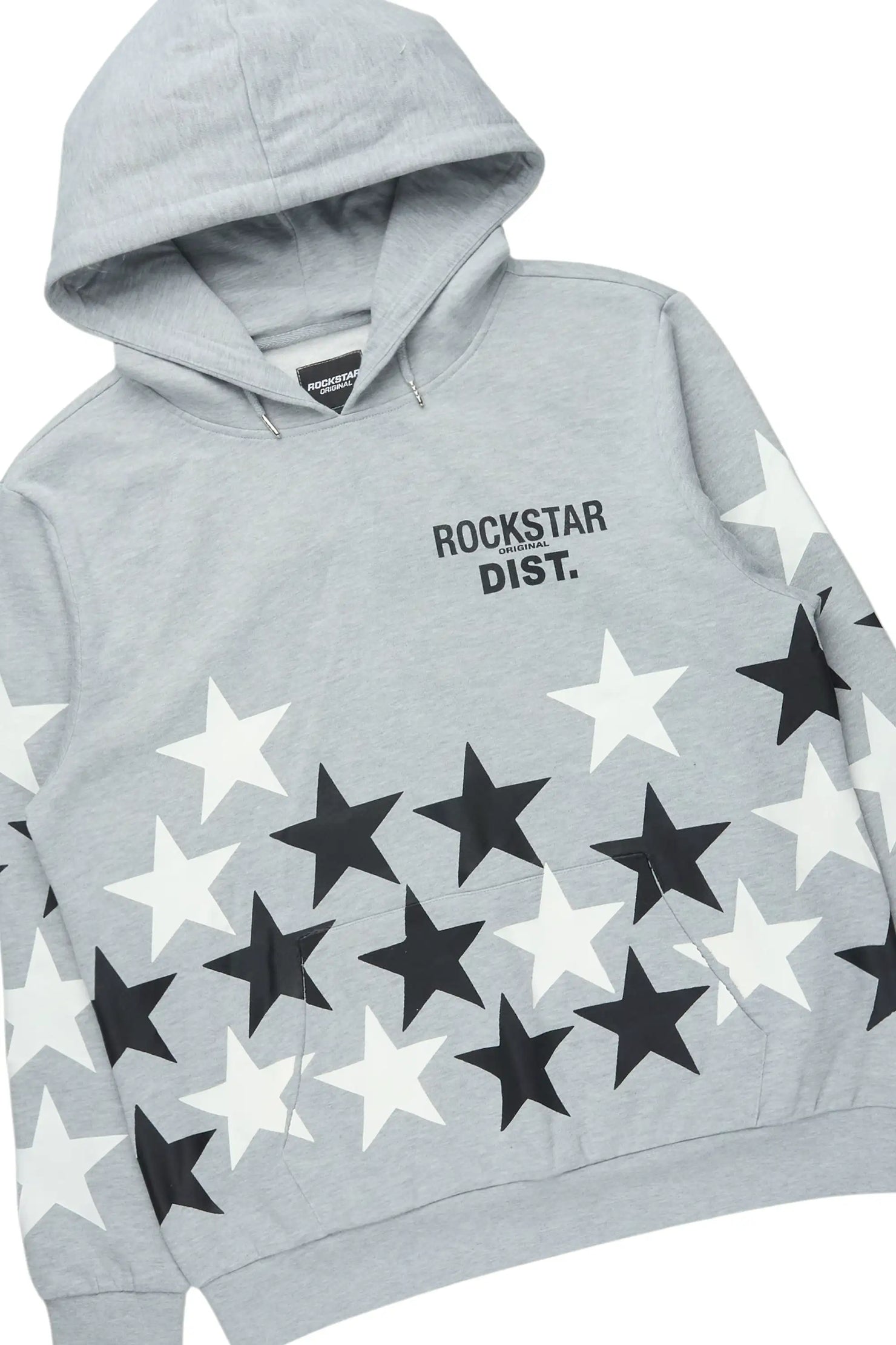 Starlane Heather Grey/Black Hoodie Stacked Flare Fit Track Set