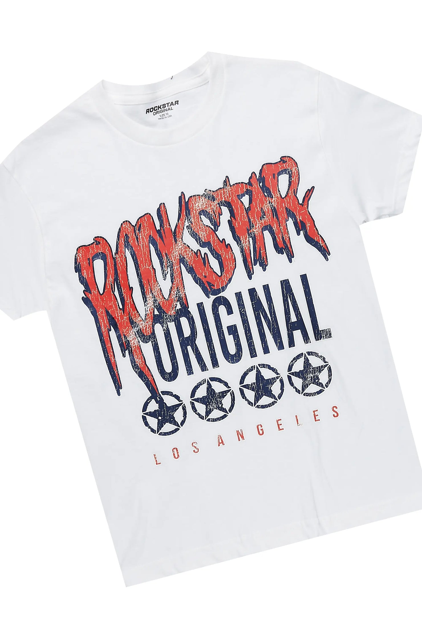 Boys Wizzurd White/Navy T-Shirt/Short Set