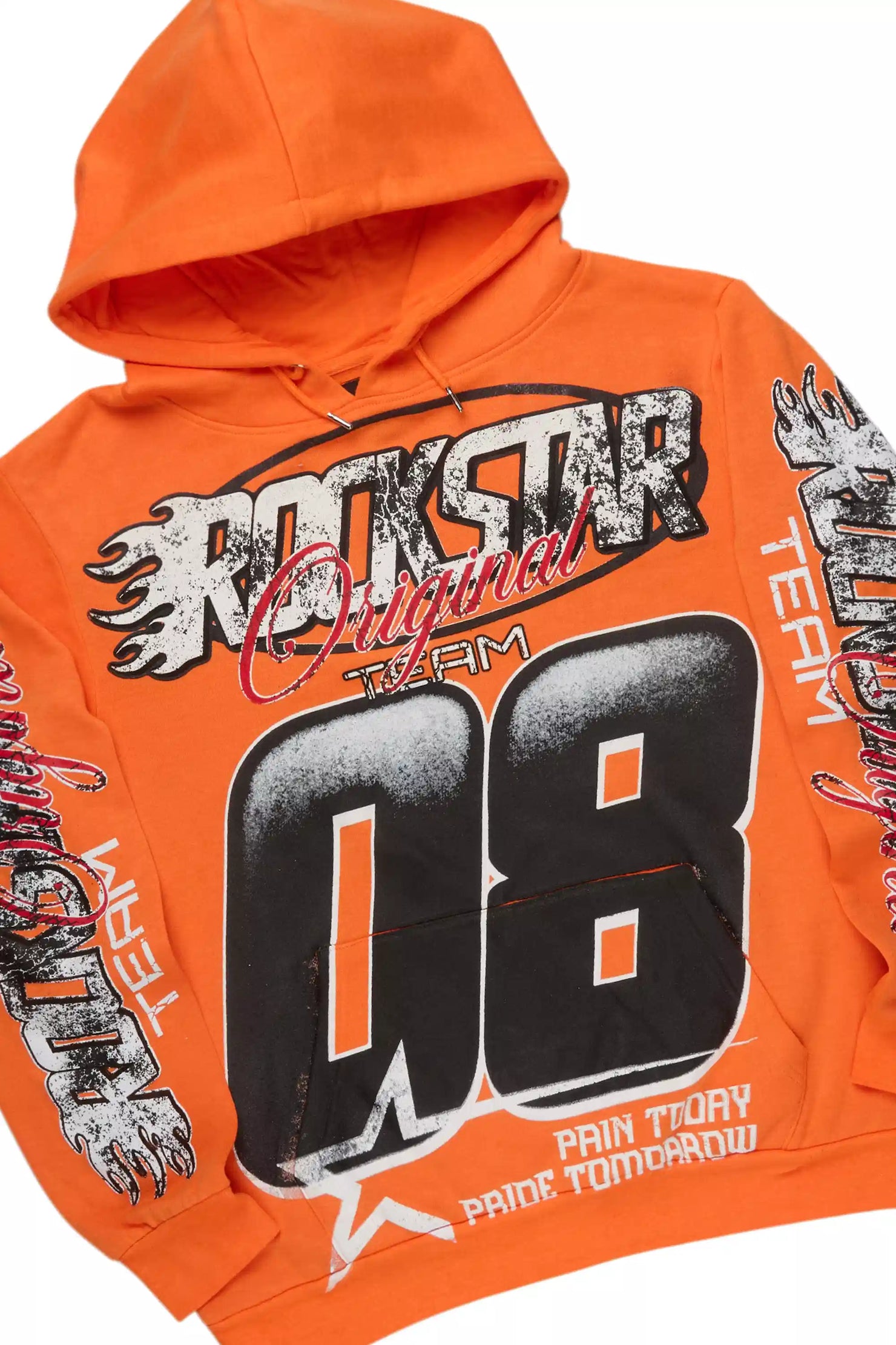 Ryker Orange/Black Hoodie/Stacked Track Pant Set