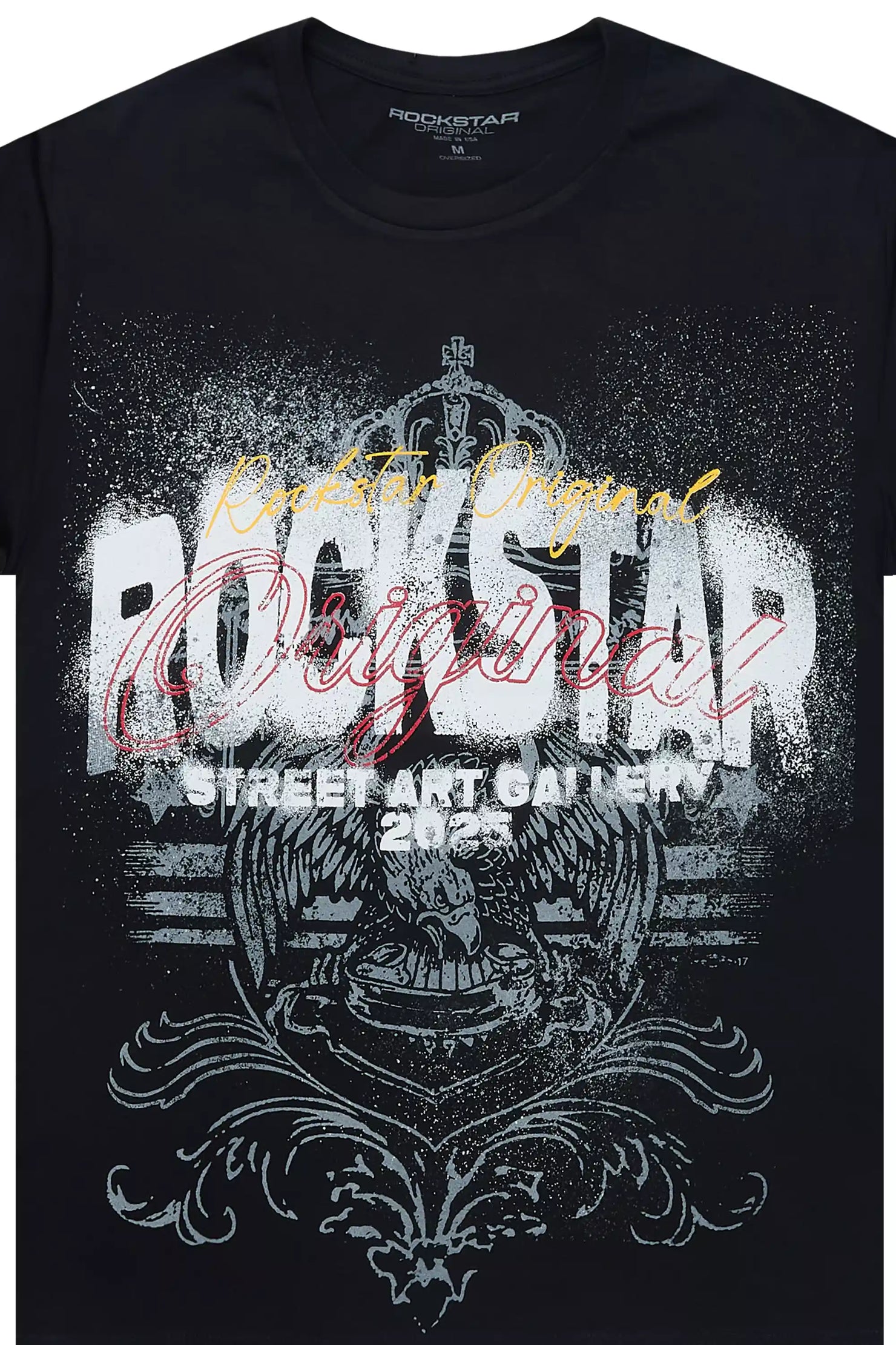 Irix Black Oversized Graphic T-Shirt